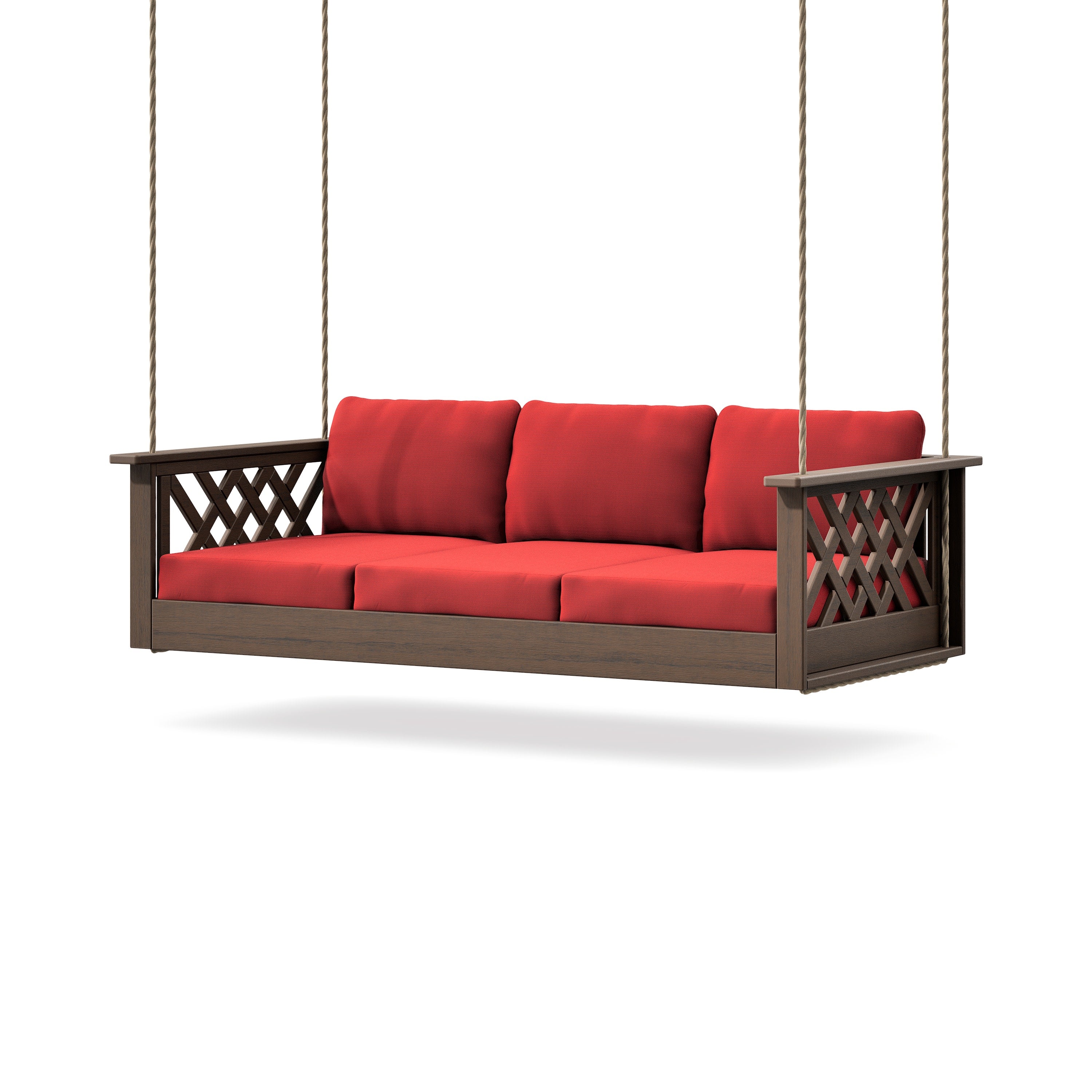 Wovendale Daybed Swing in Kona / Crimson Linen