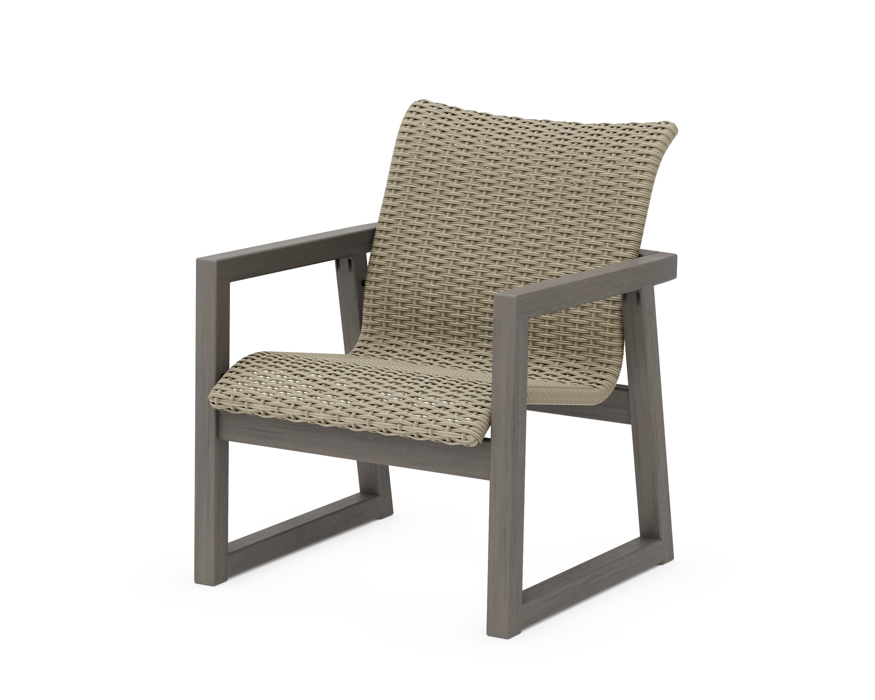 EDGE Woven Lounge Chair in Driftwood / Dune Grass