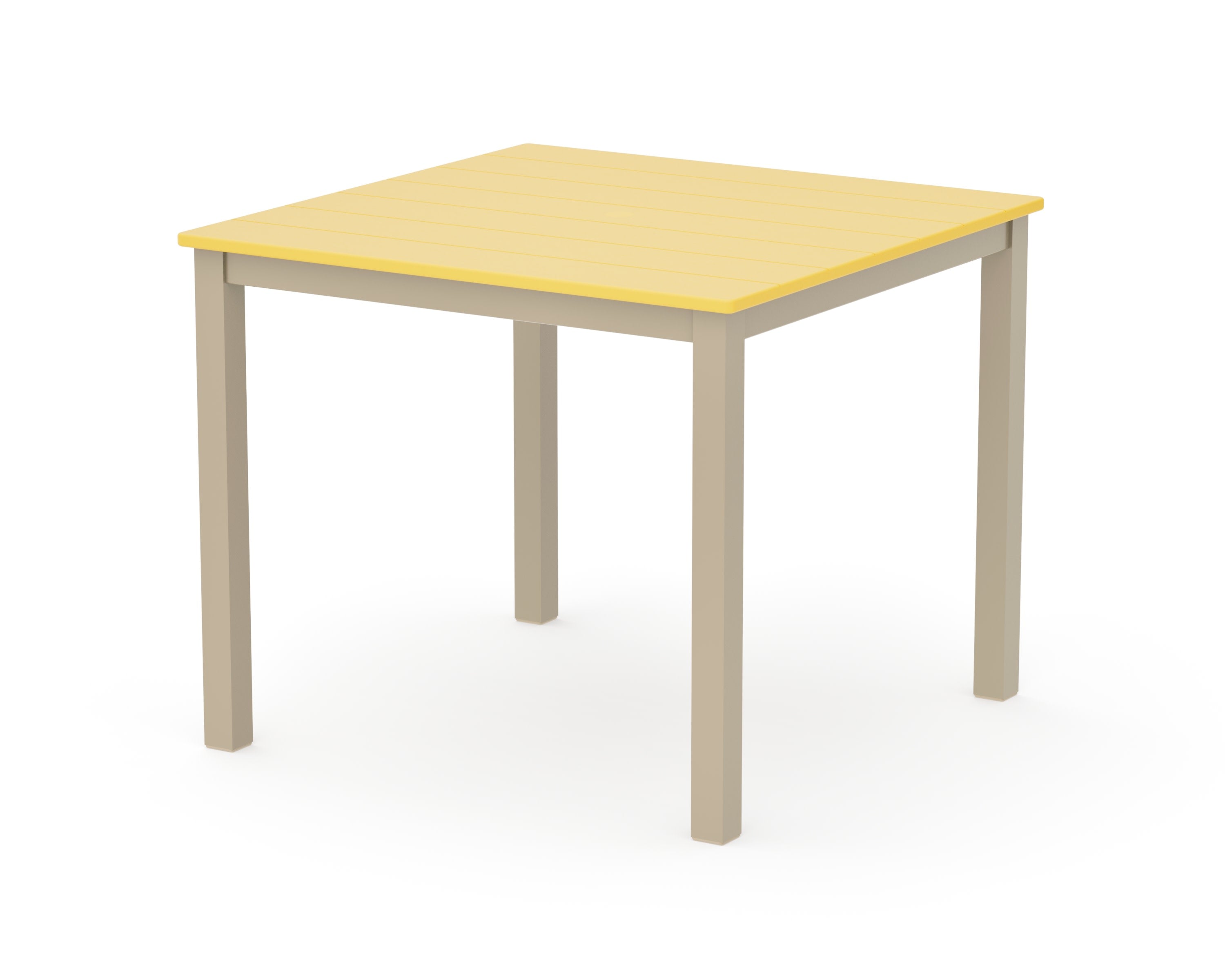 Main Street 36" x 36" Dining Table in Sand / Lemon