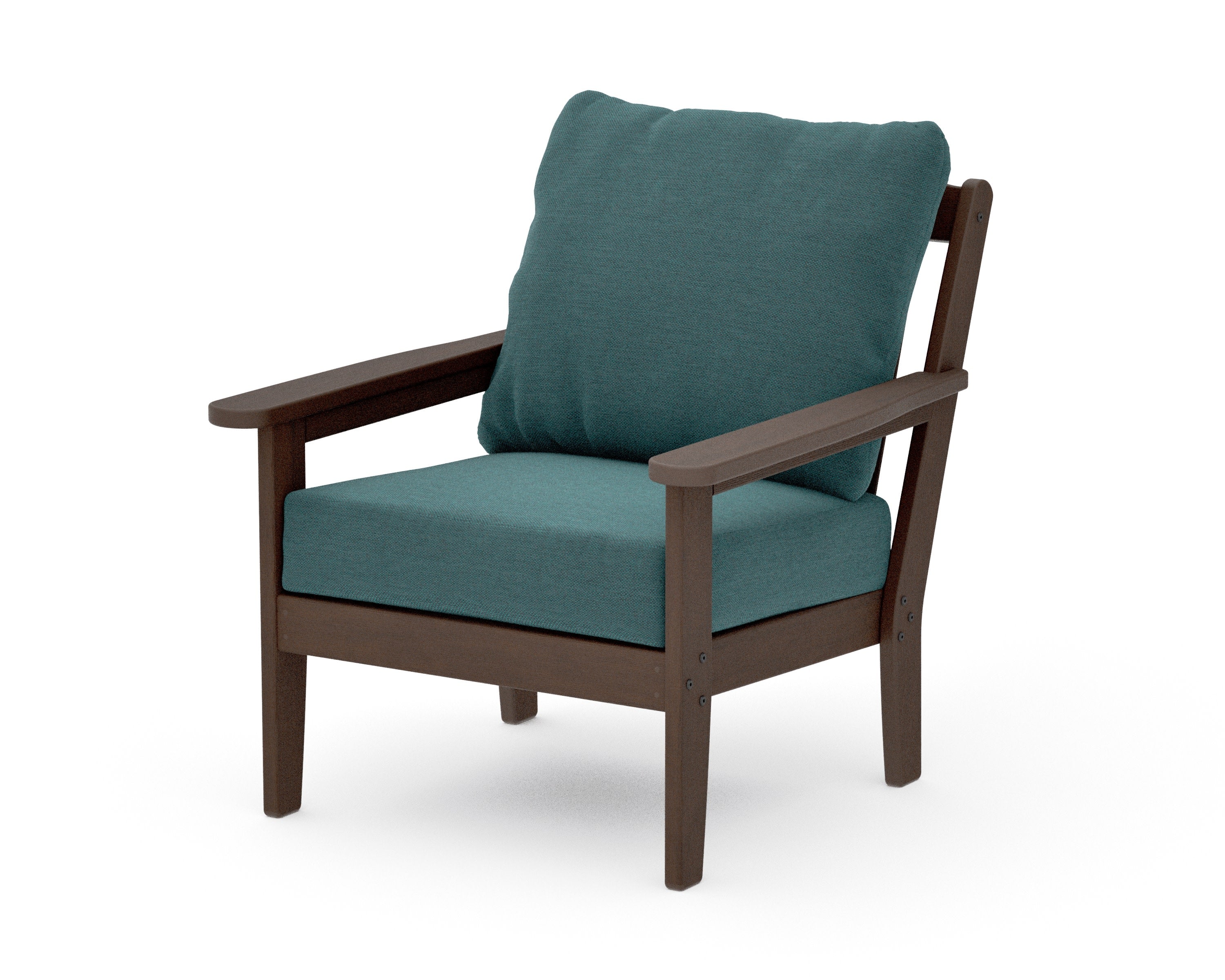 Cottage Deep Seating Chair in Kona / Ocean Teal