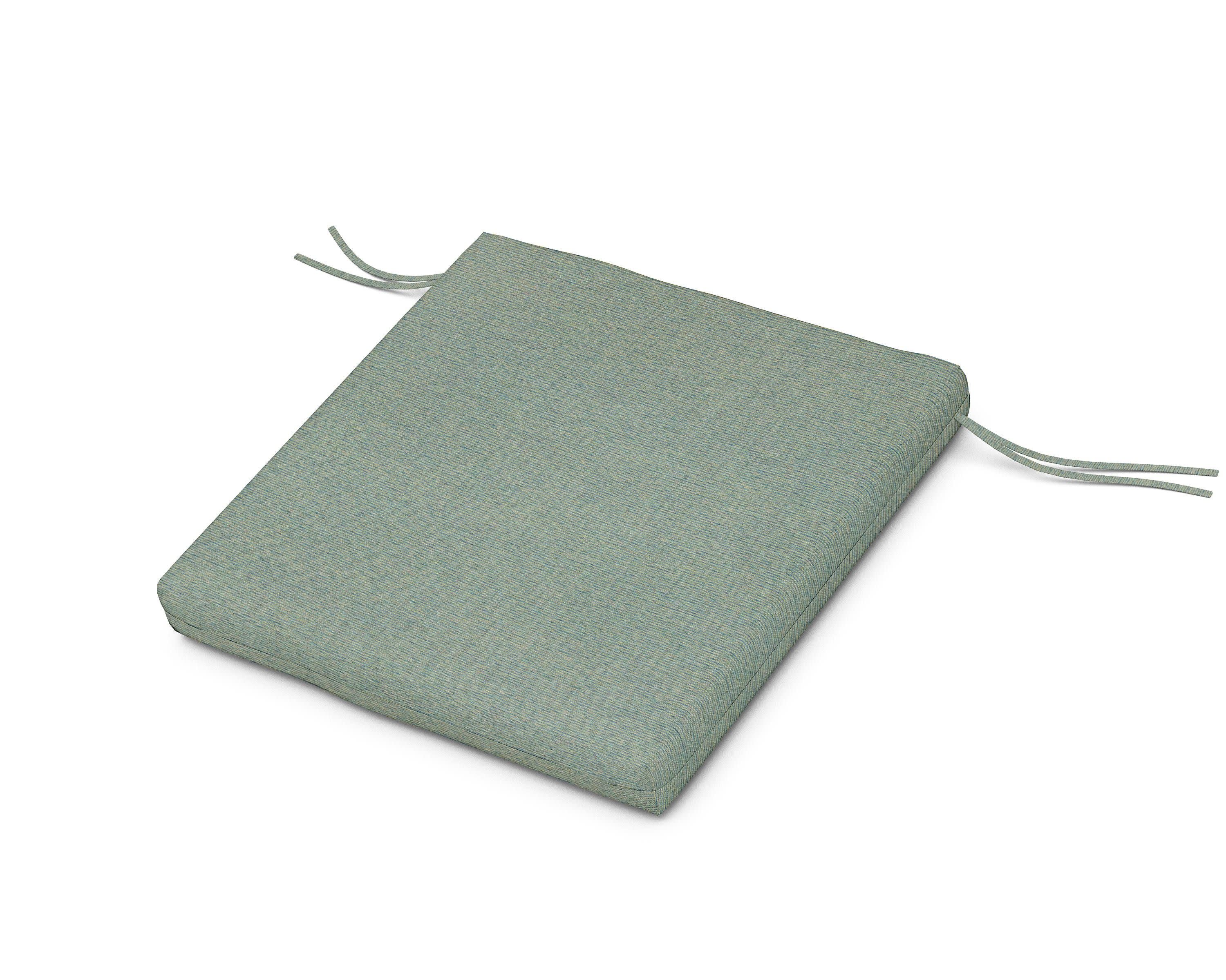 Seat Cushion - 20"D x 20"W x 2.5"H in Deckhand Lagoon