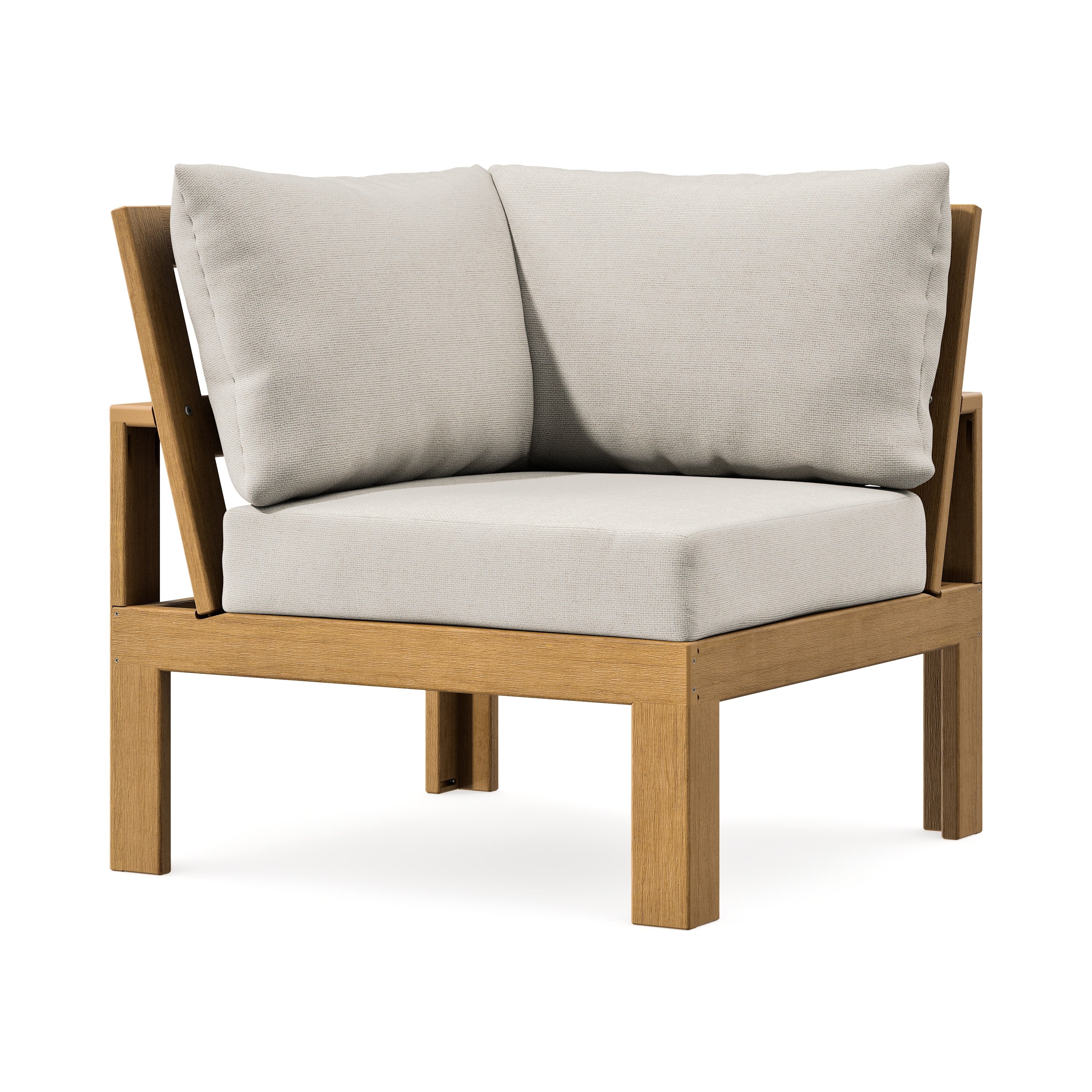 Modular Corner Chair in Natural / Dune Burlap