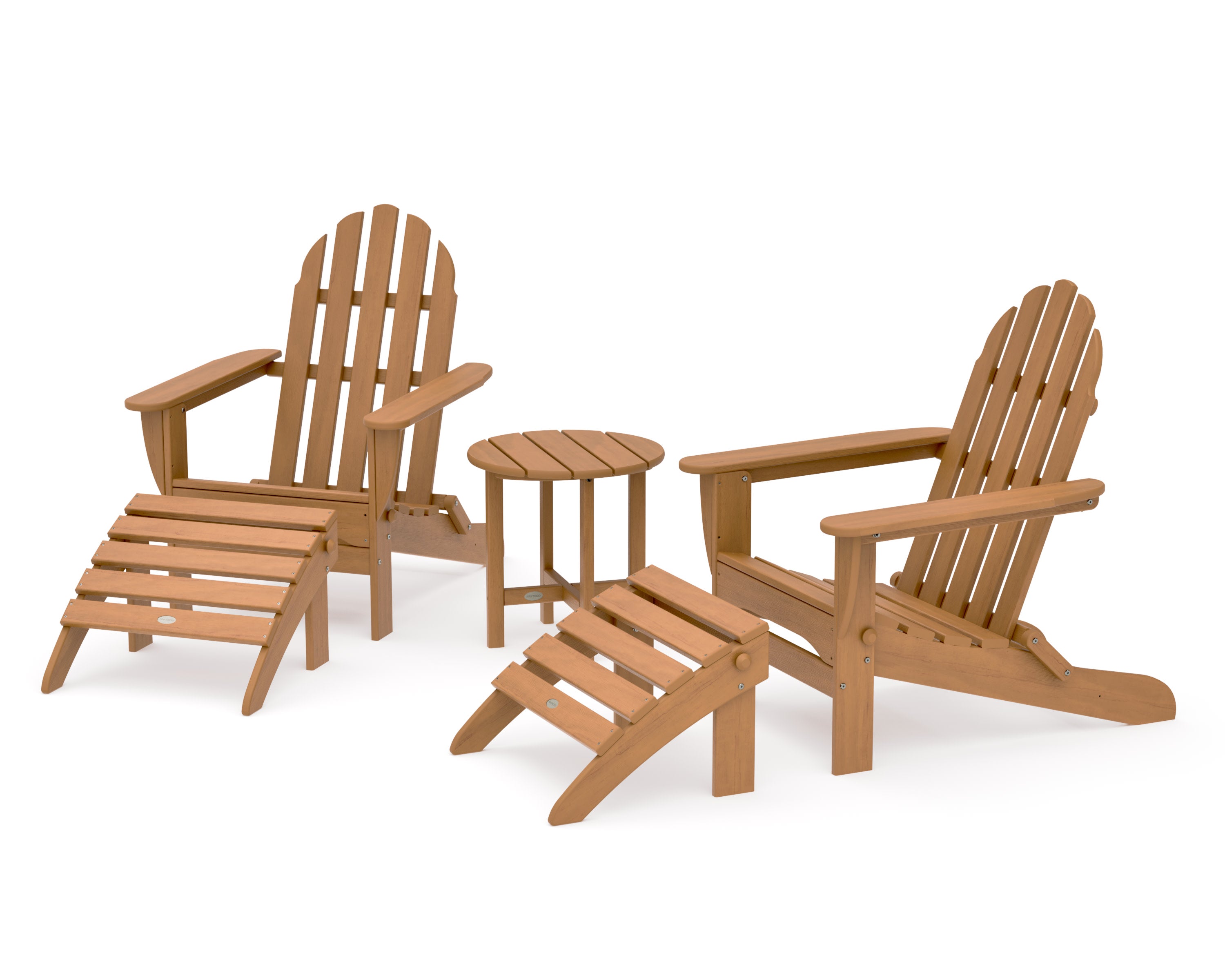 Classic Adirondack 5-Piece Casual Set in Natural
