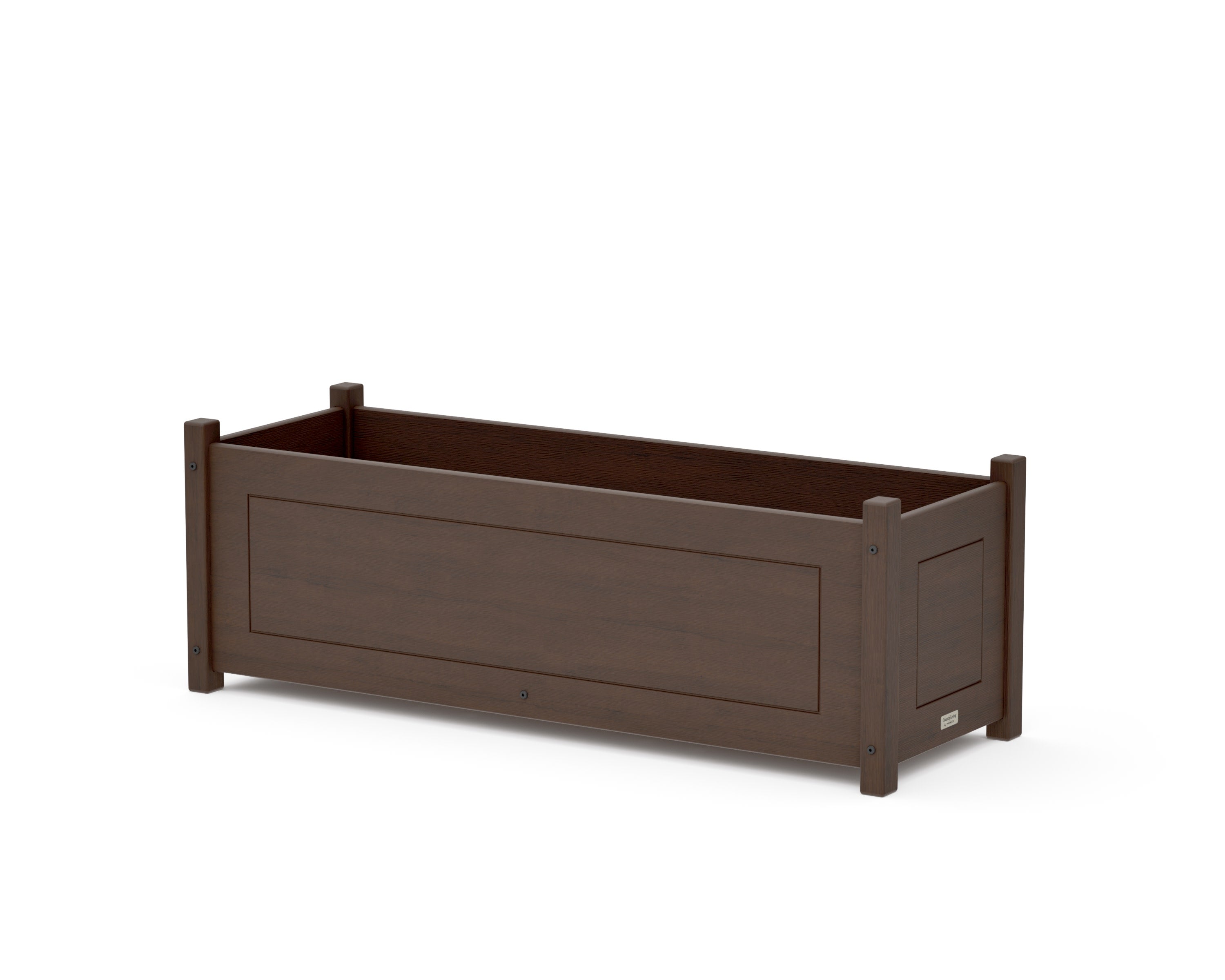 Country Living Rectangle Triple Planter Box in Kona