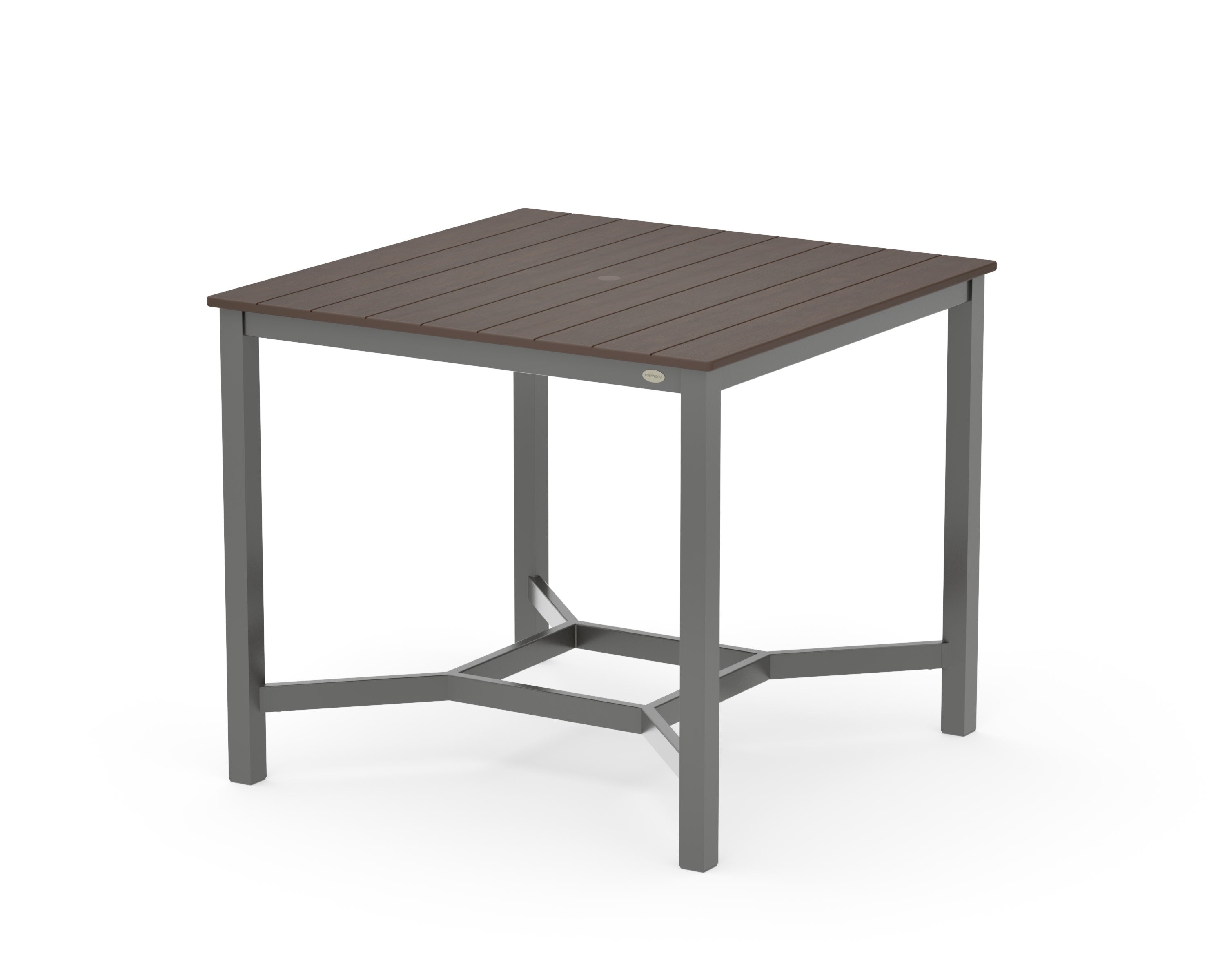 Main Street 42 x 42 Counter Table in Charcoal / Kona
