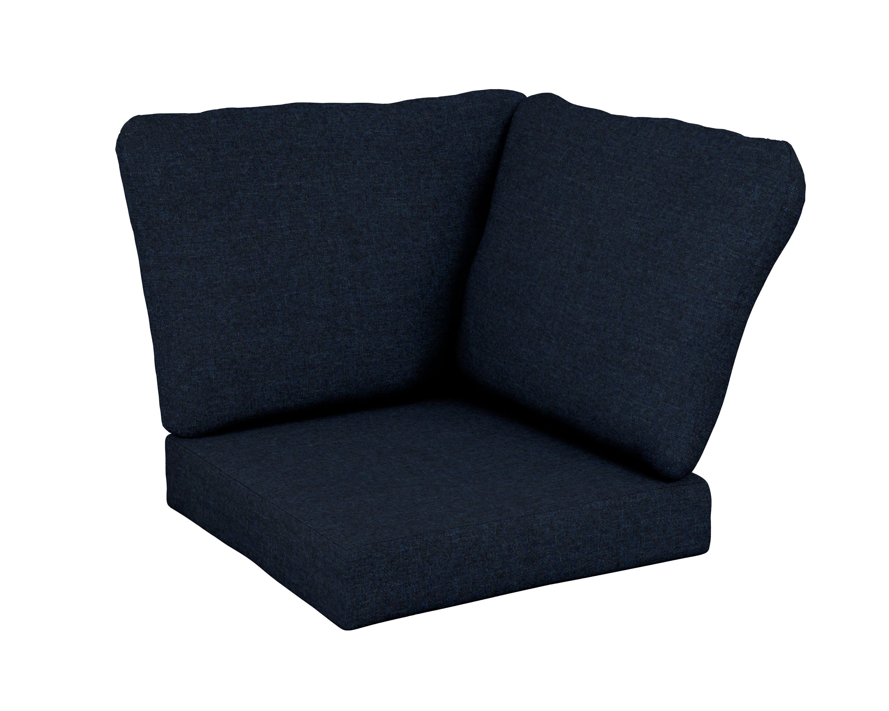 Baffle Modular Corner Cushion in Marine Indigo