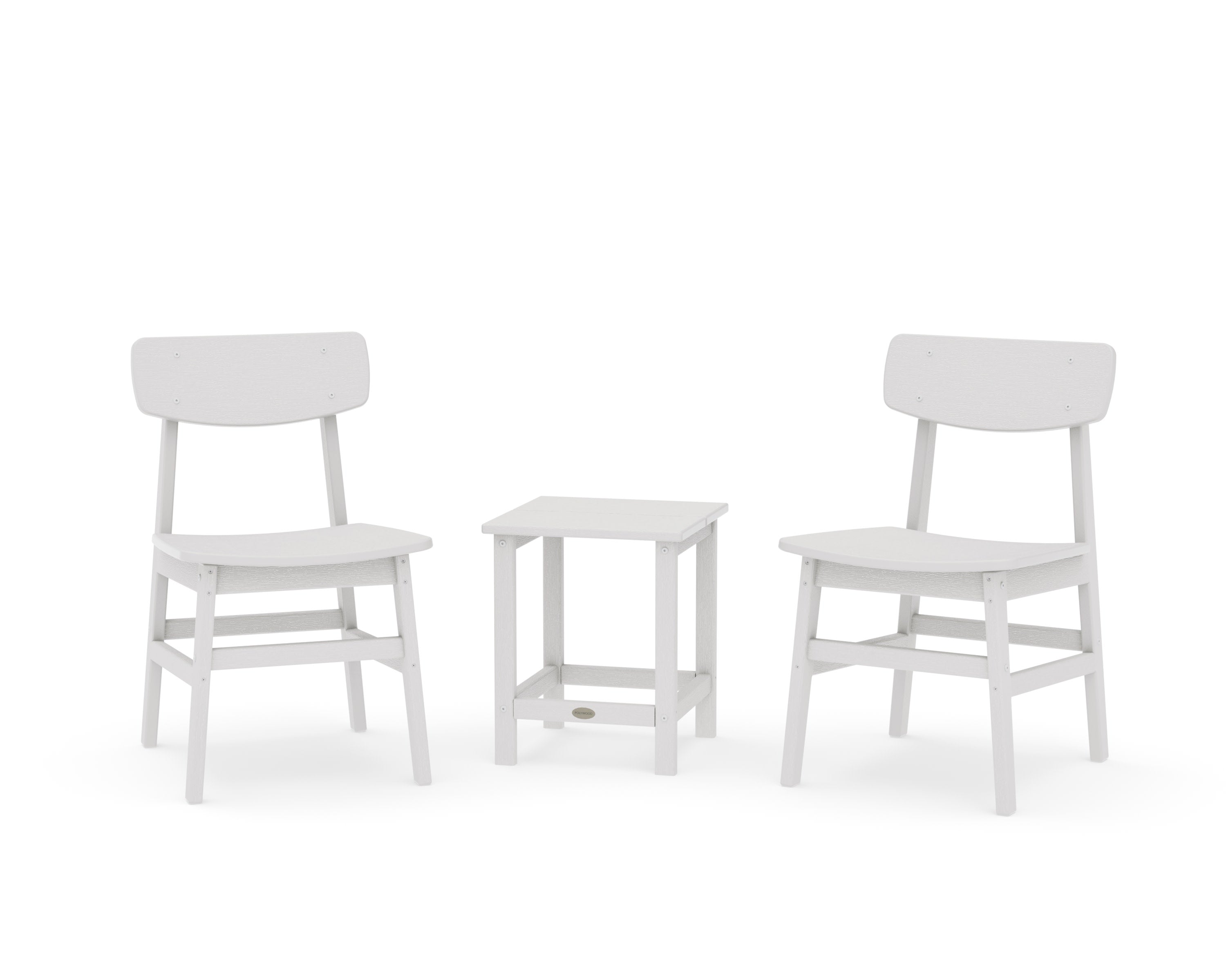 Modern Studio Urban Chair 3-Piece Seating Set in Vintage White