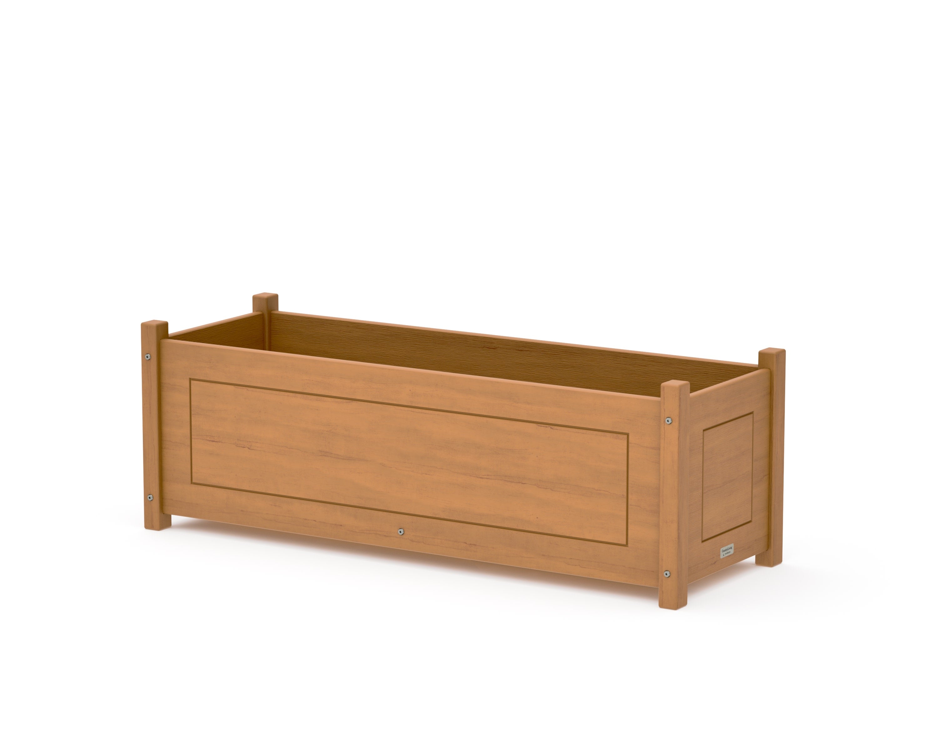 Country Living Rectangle Triple Planter Box in Natural