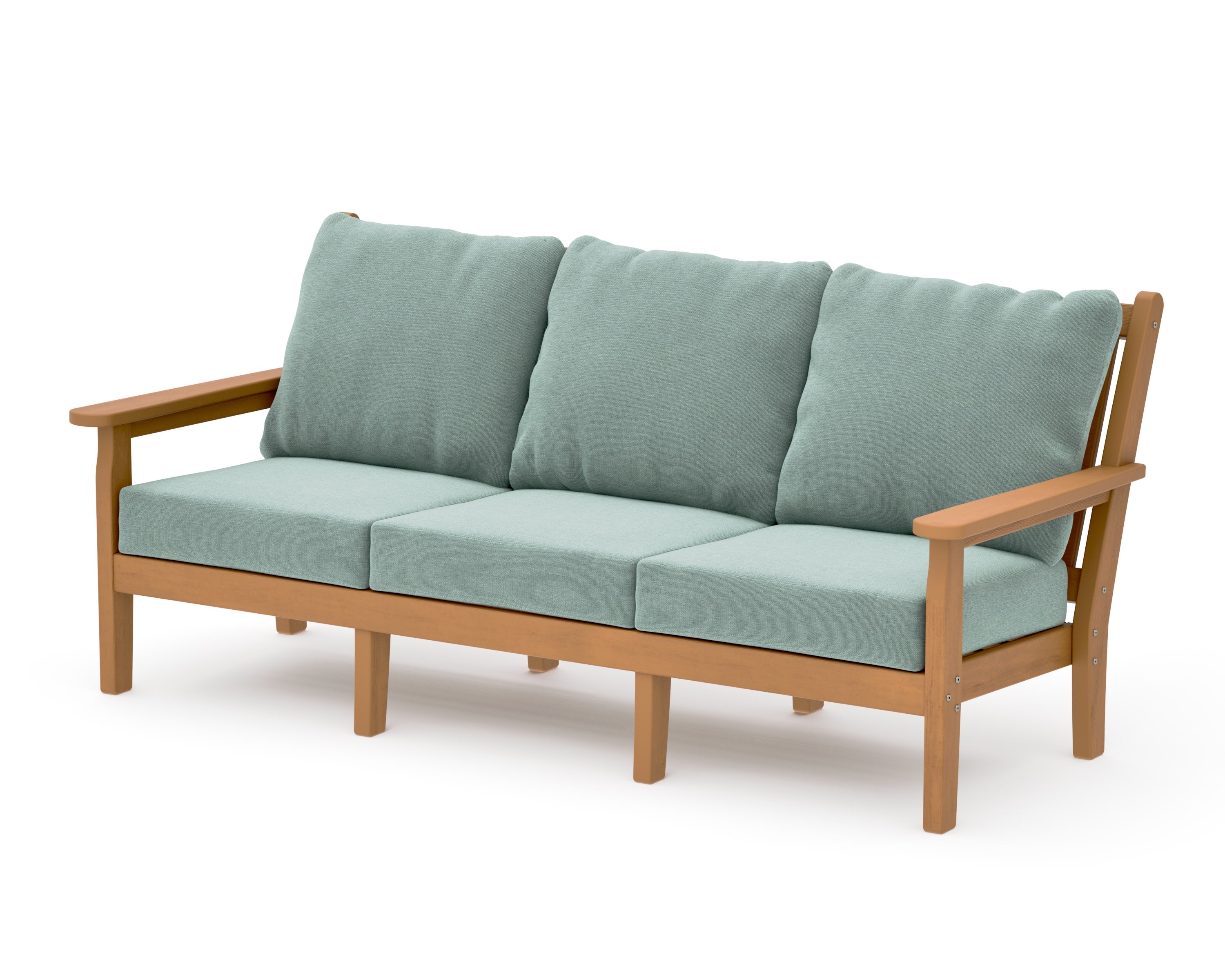 Chippendale Deep Seating Sofa in Natural / Glacier Spa