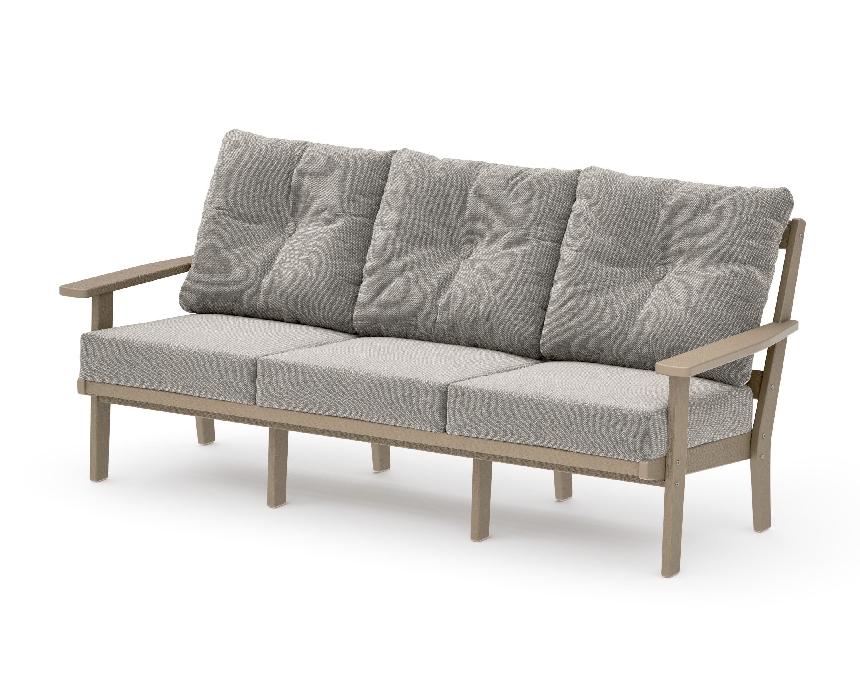 Oxford Deep Seating Sofa in Vintage Sahara / Weathered Tweed