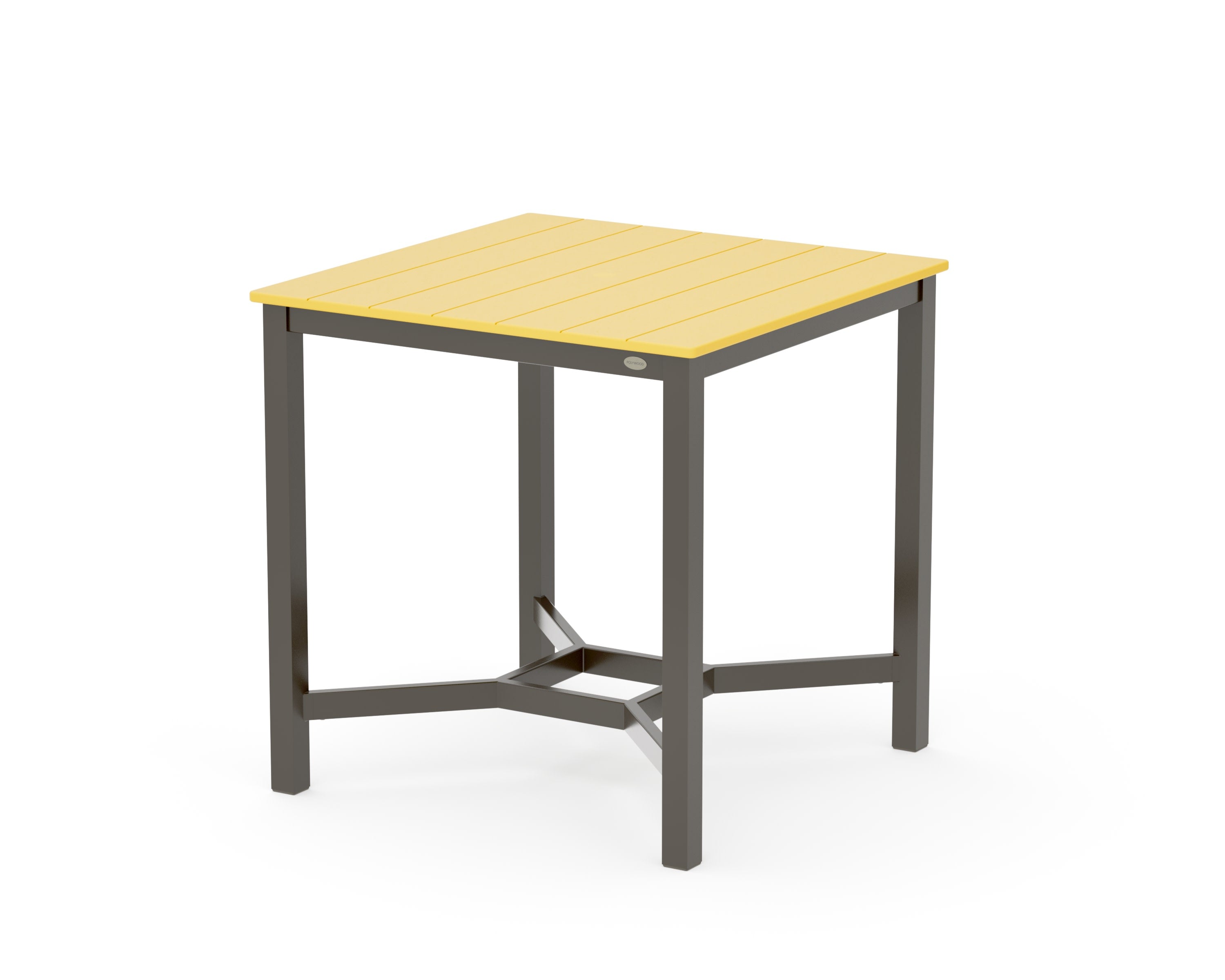 Main Street 36 x 36 Counter Table in Bronze / Lemon
