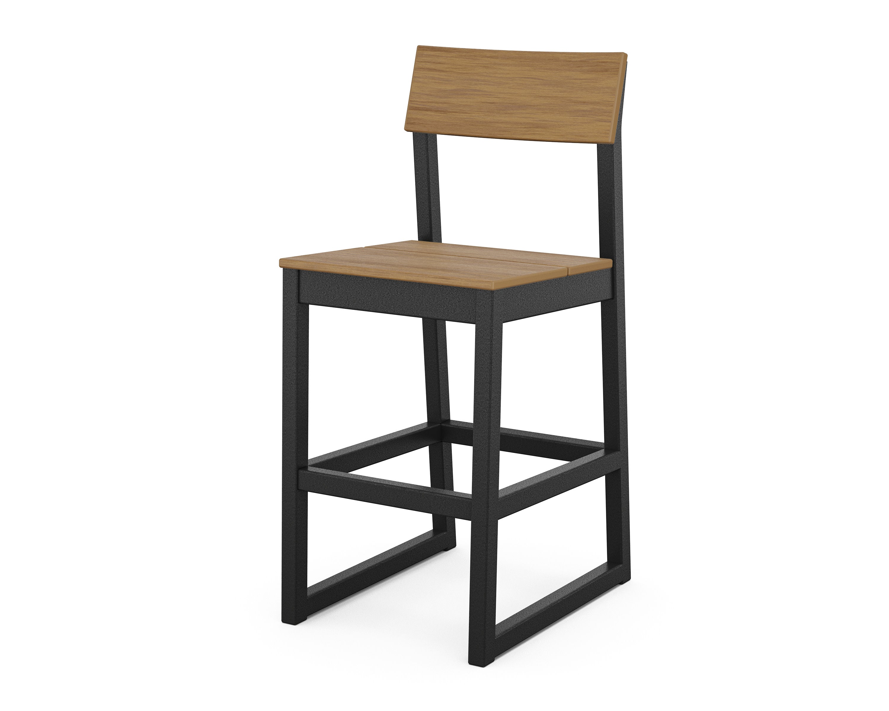 EDGE Bar Side Chair in Black / Natural