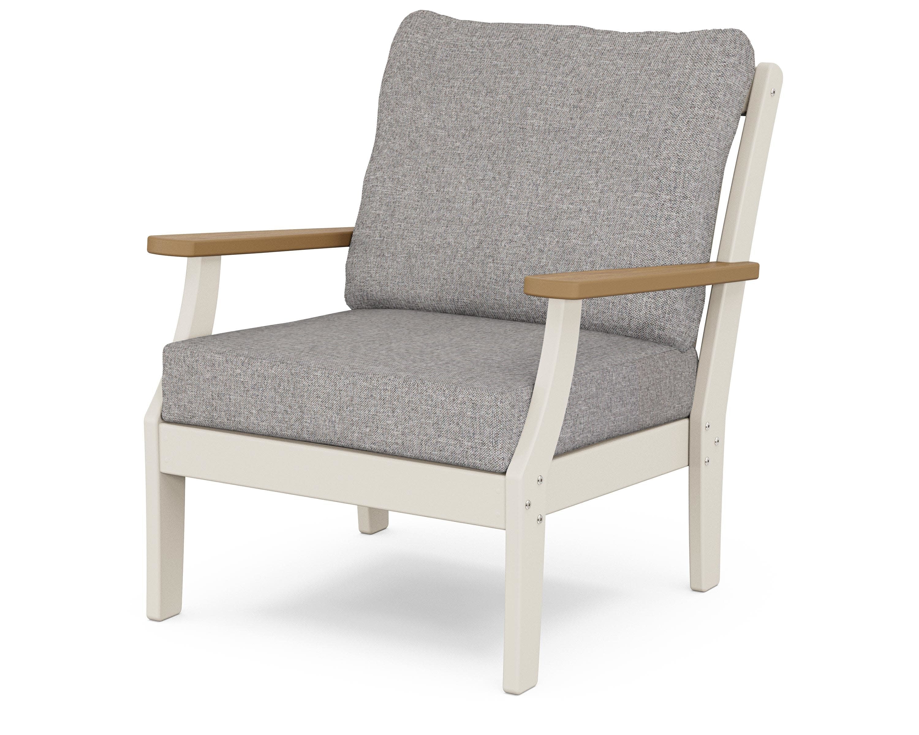 Braxton Deep Seating Chair in Sand / Natural / Grey Mist