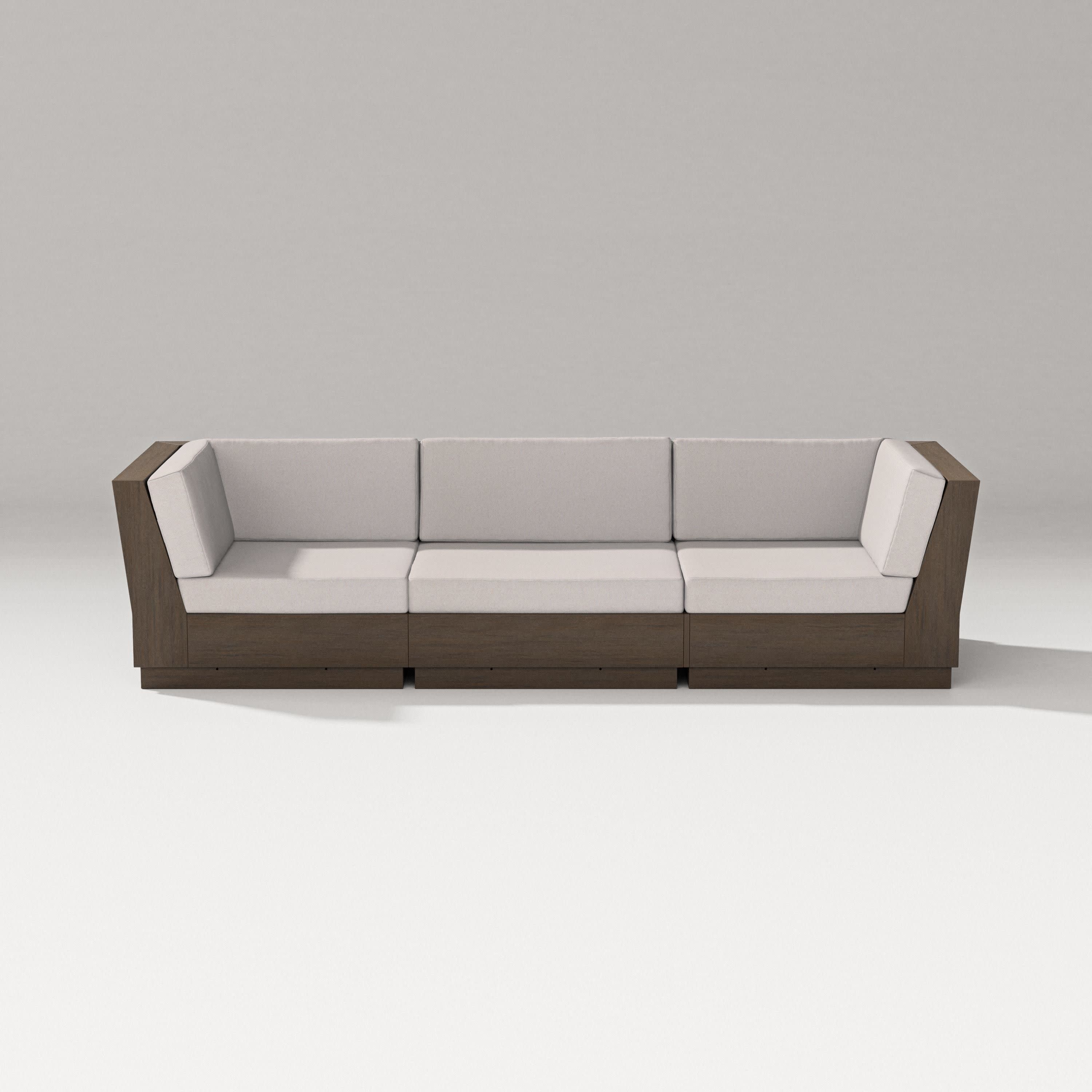 Elevate Sofa Sectional in Kona / Dune Burlap