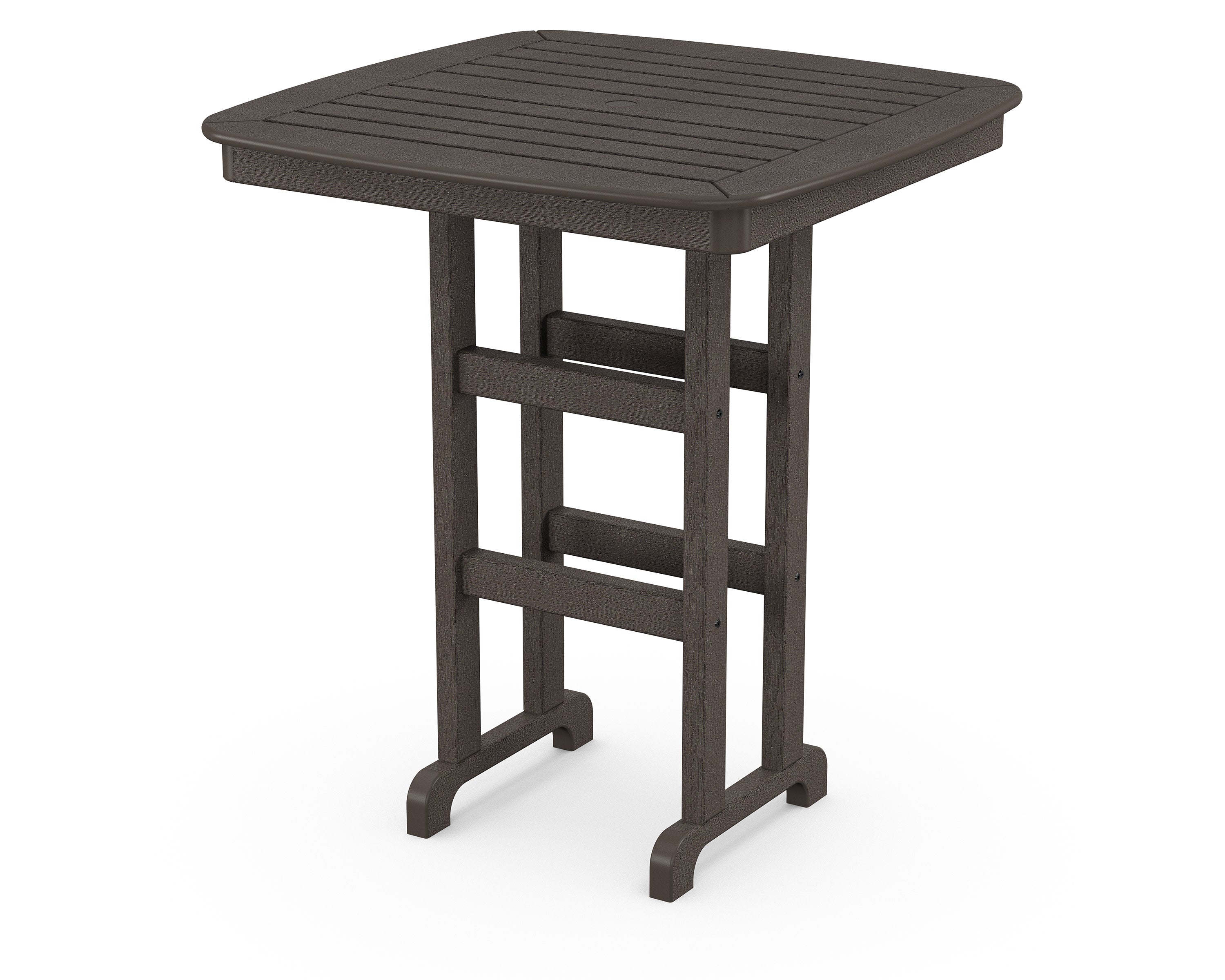 Nautical 37" Bar Table in Vintage Coffee