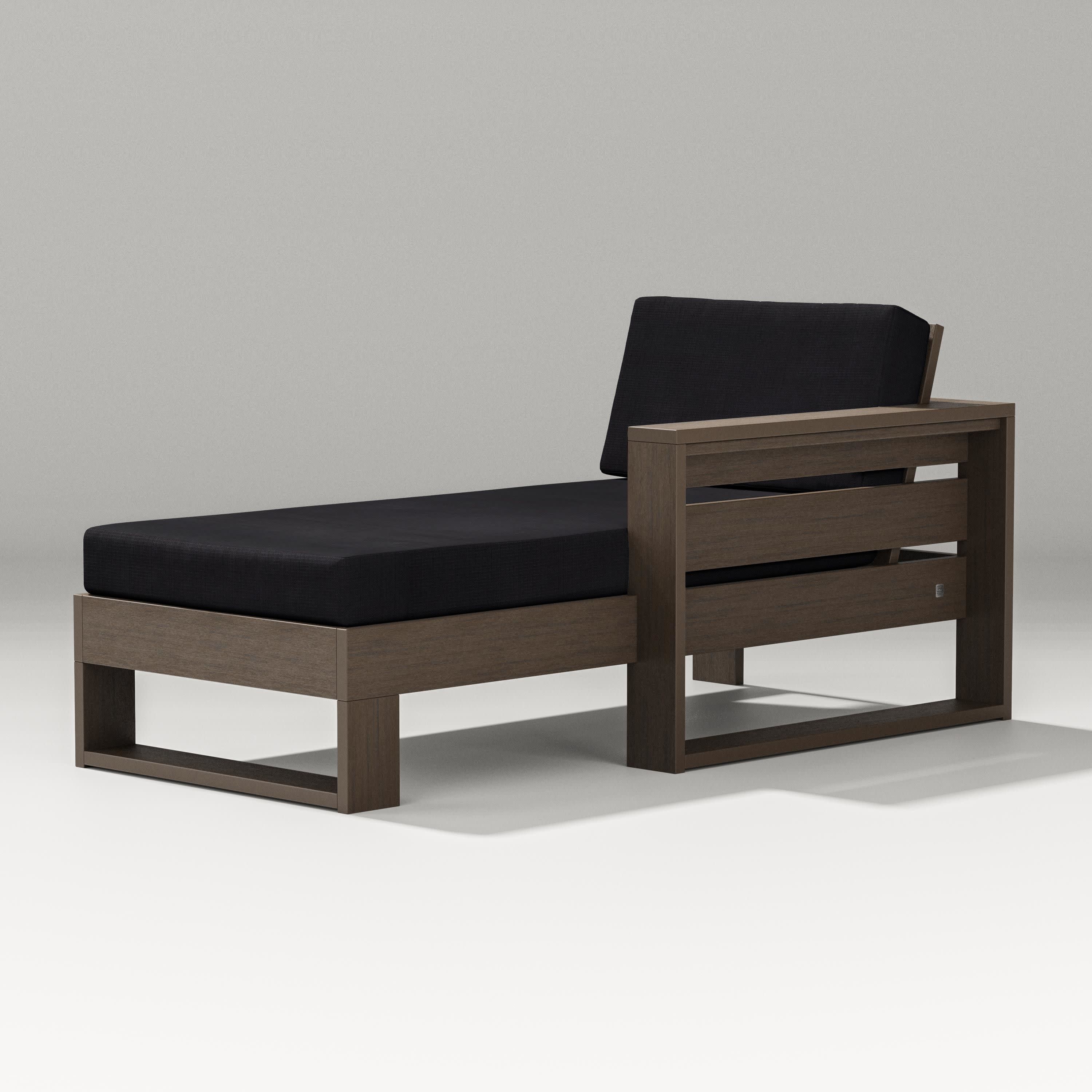 Latitude Modular Right Arm Chaise in Kona / Midnight Linen
