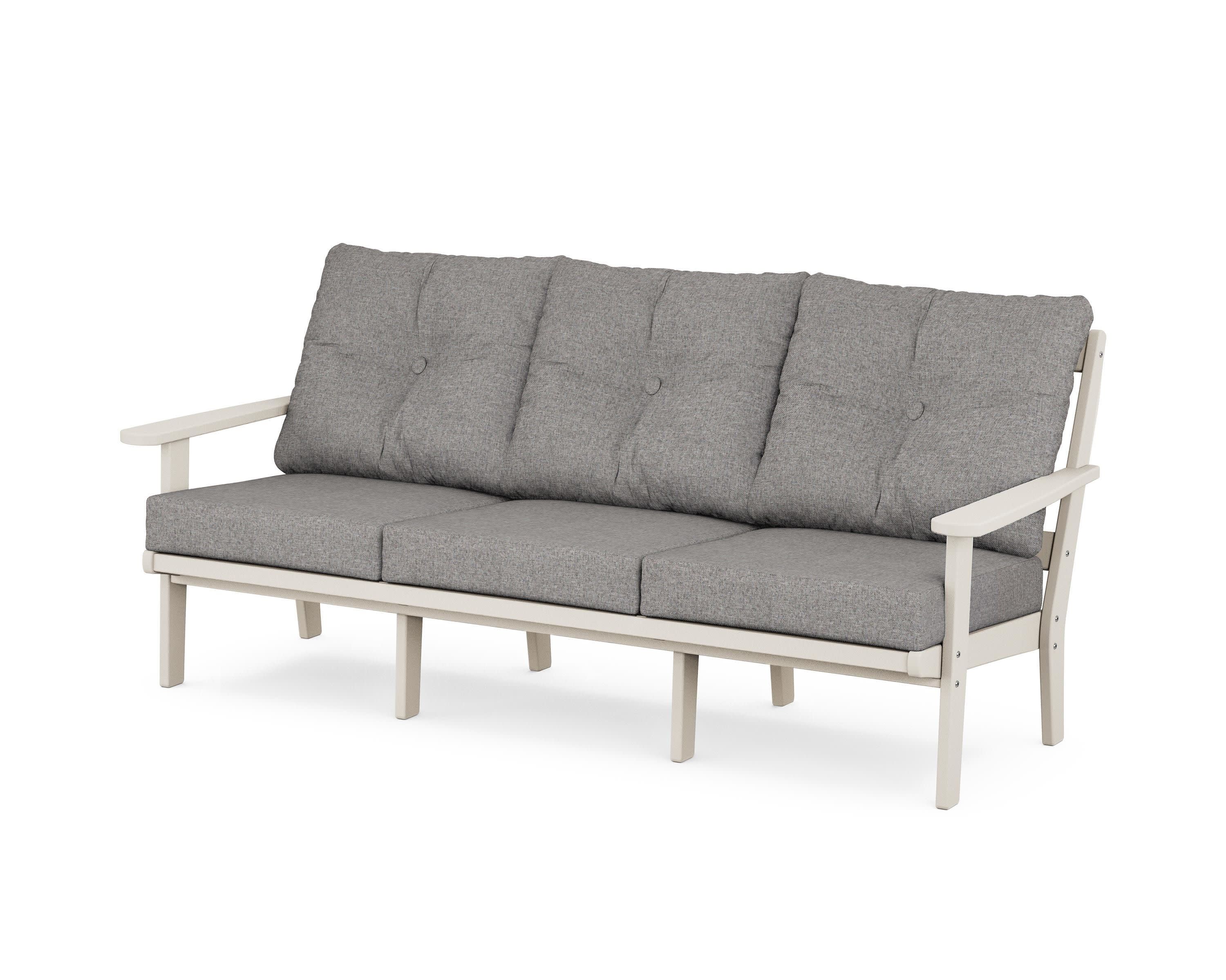 Mission Deep Seating Sofa in Sand / Grey Mist