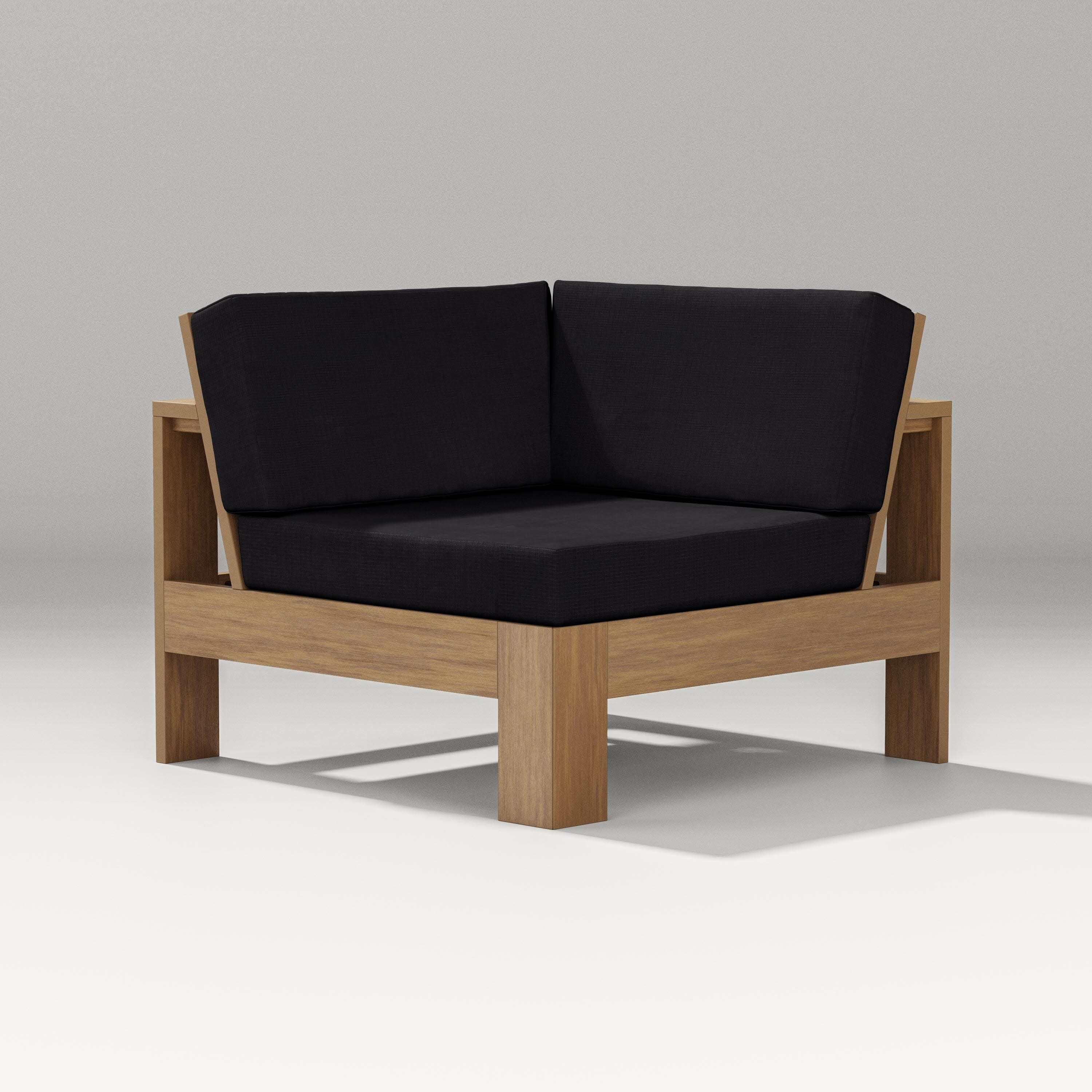 Latitude Modular Corner Chair in Natural / Midnight Linen