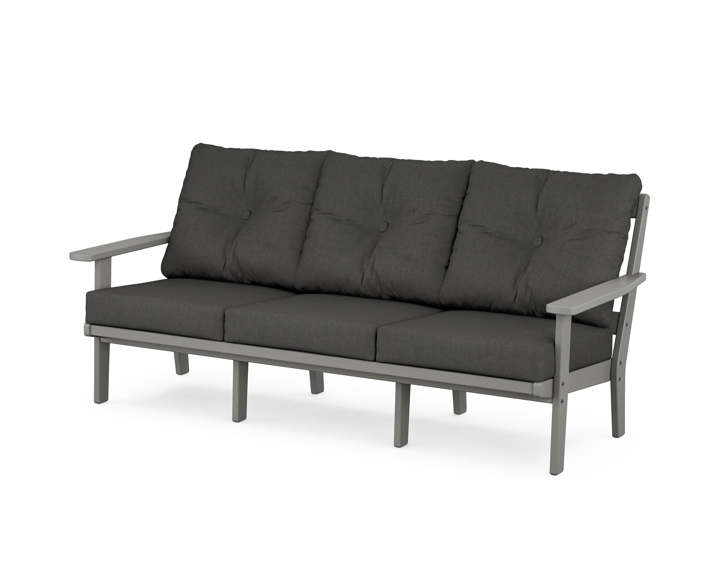 PrairieDeep Seating Sofa in Slate Grey / Spectrum Carbon