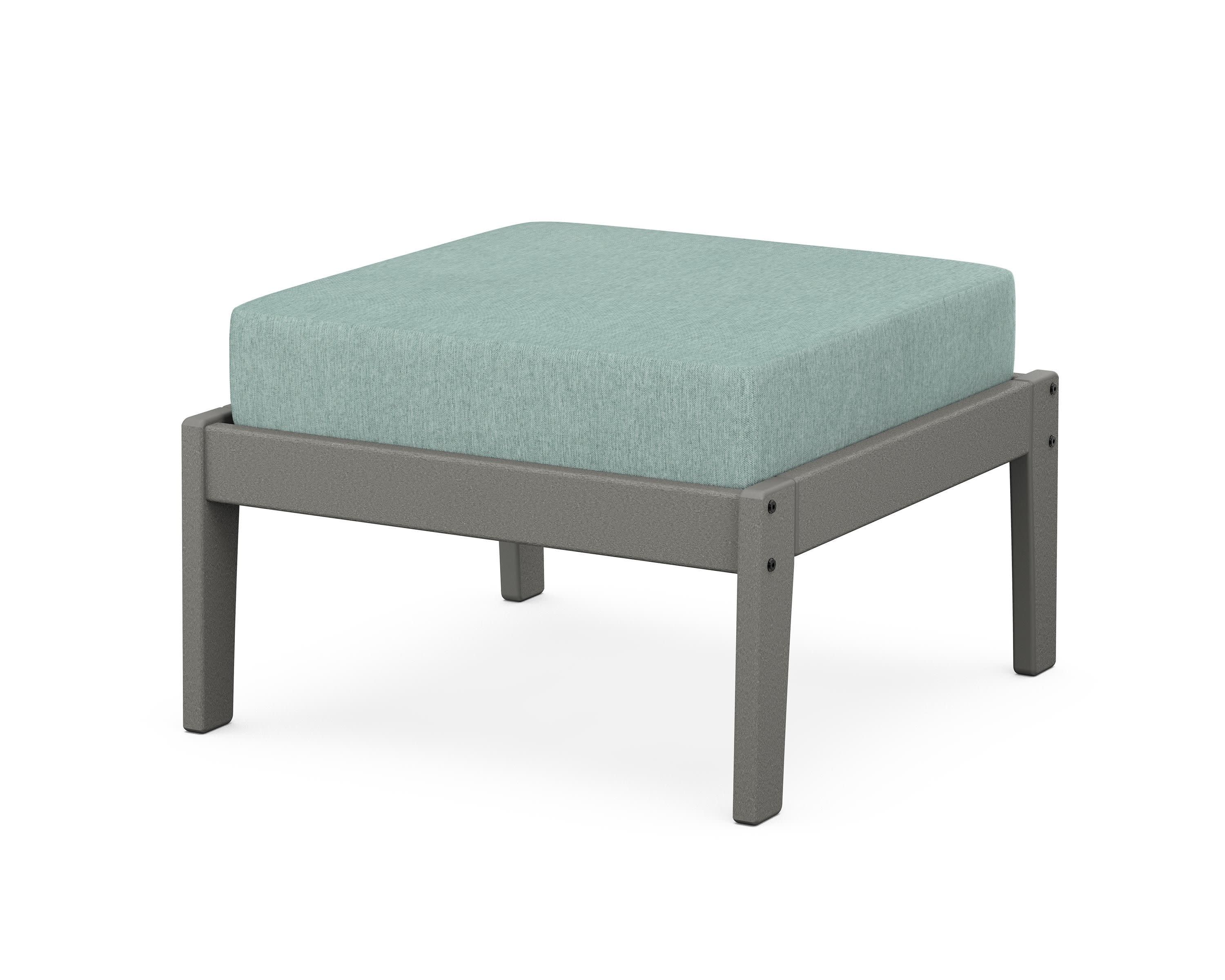 Deep Seating Ottoman in Slate Grey / Glacier Spa