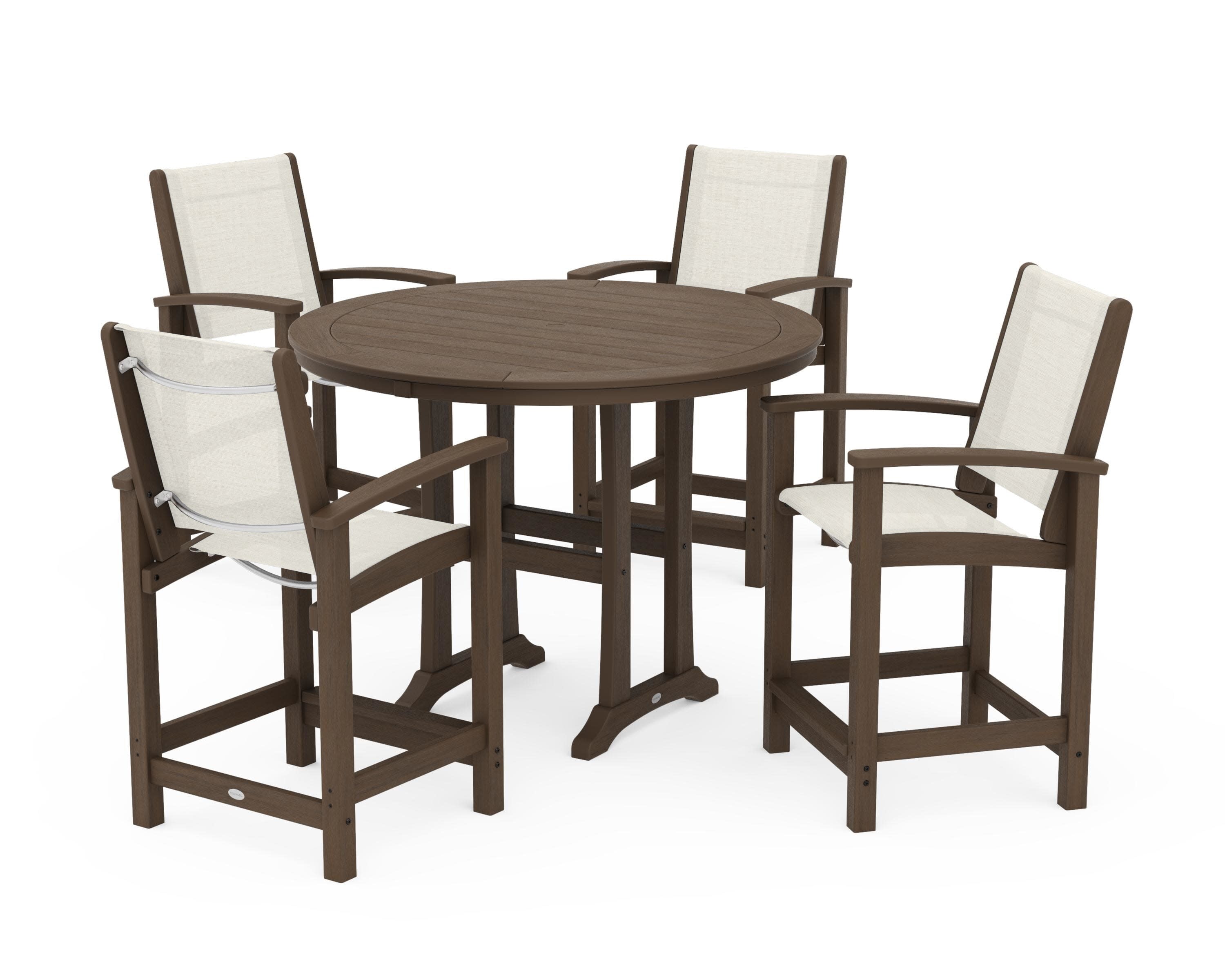 Coastal 5-Piece Counter Set in Kona / Parchment Sling