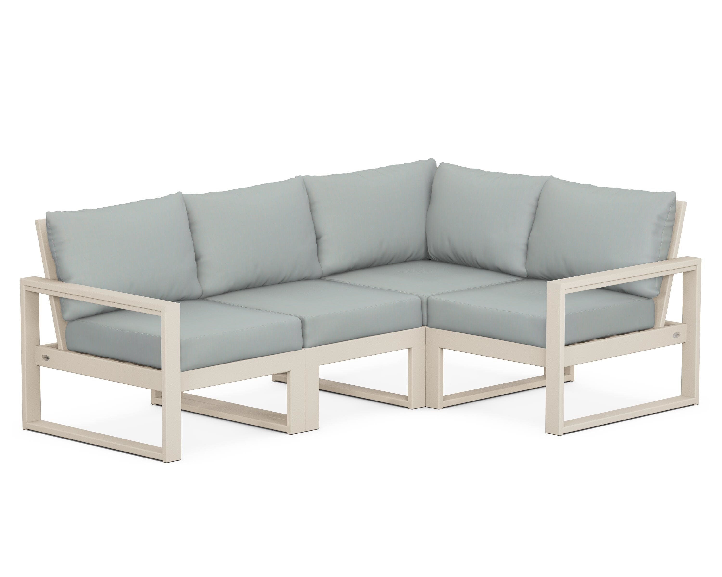 EDGE 4-Piece Modular Deep Seating Set in Sand / Spa