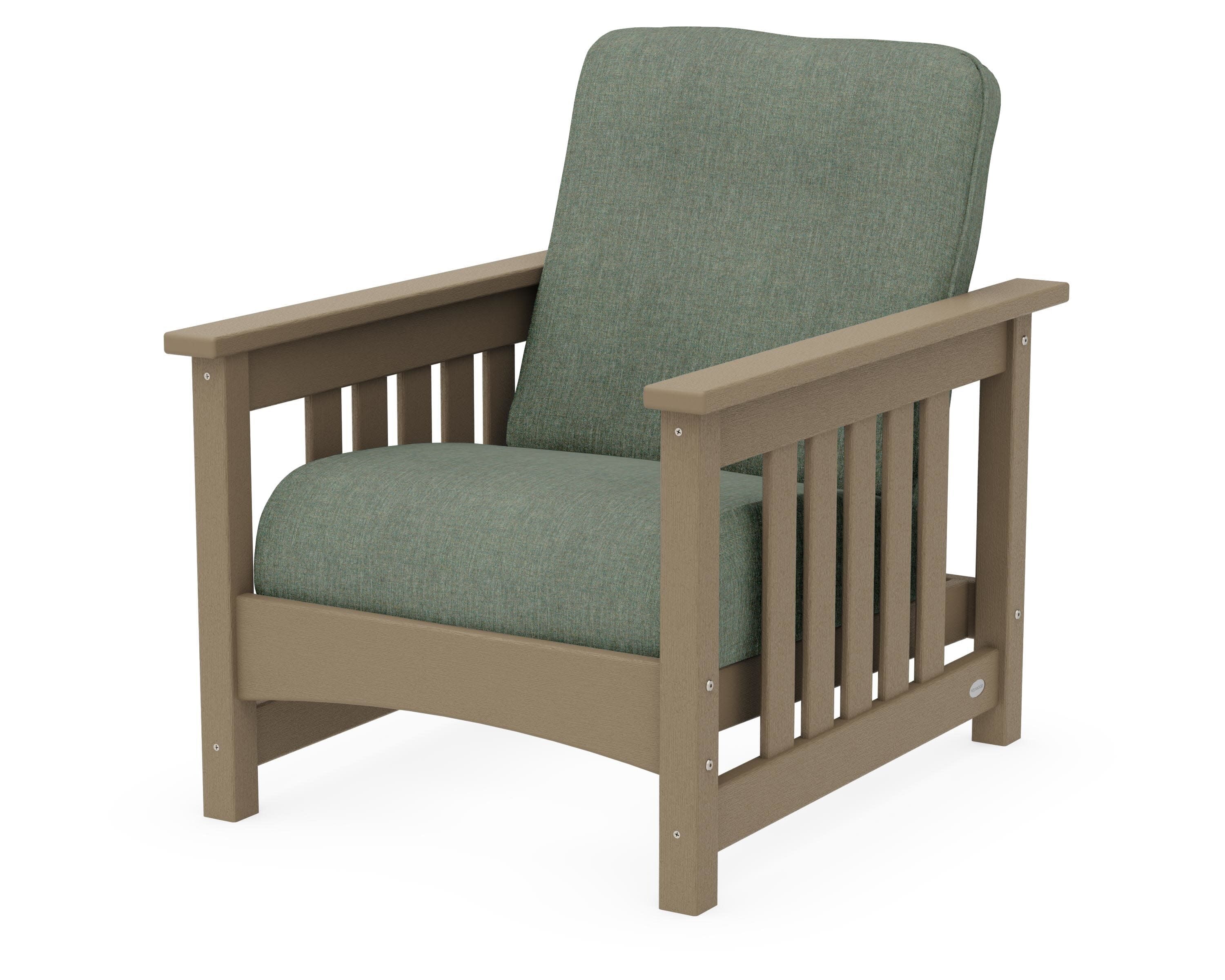 Club Mission Chair in Vintage Sahara / Cast Sage