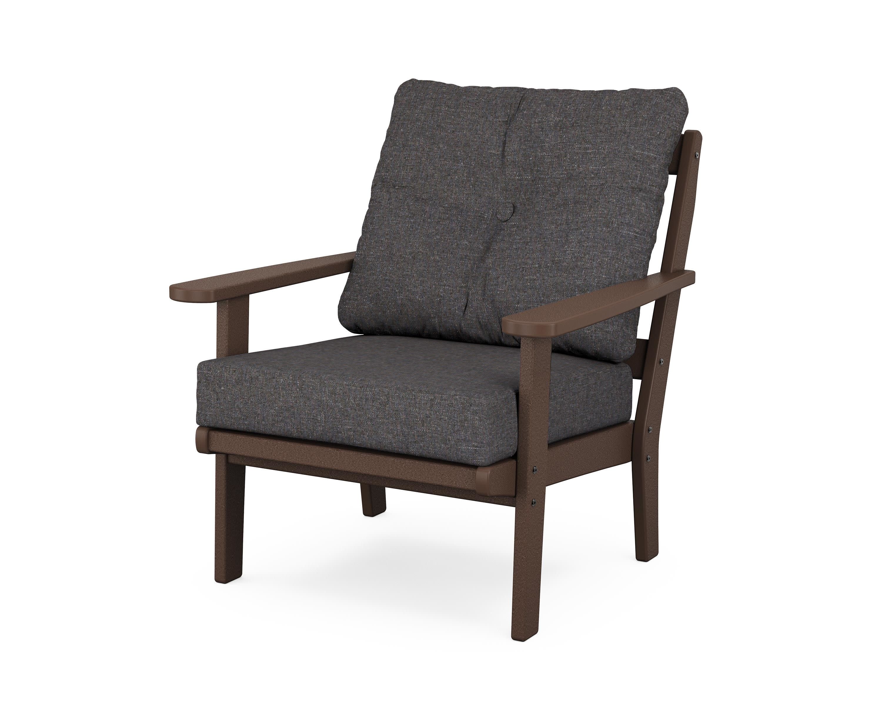 Mission Deep Seating Chair in Mahogany / Ash Charcoal