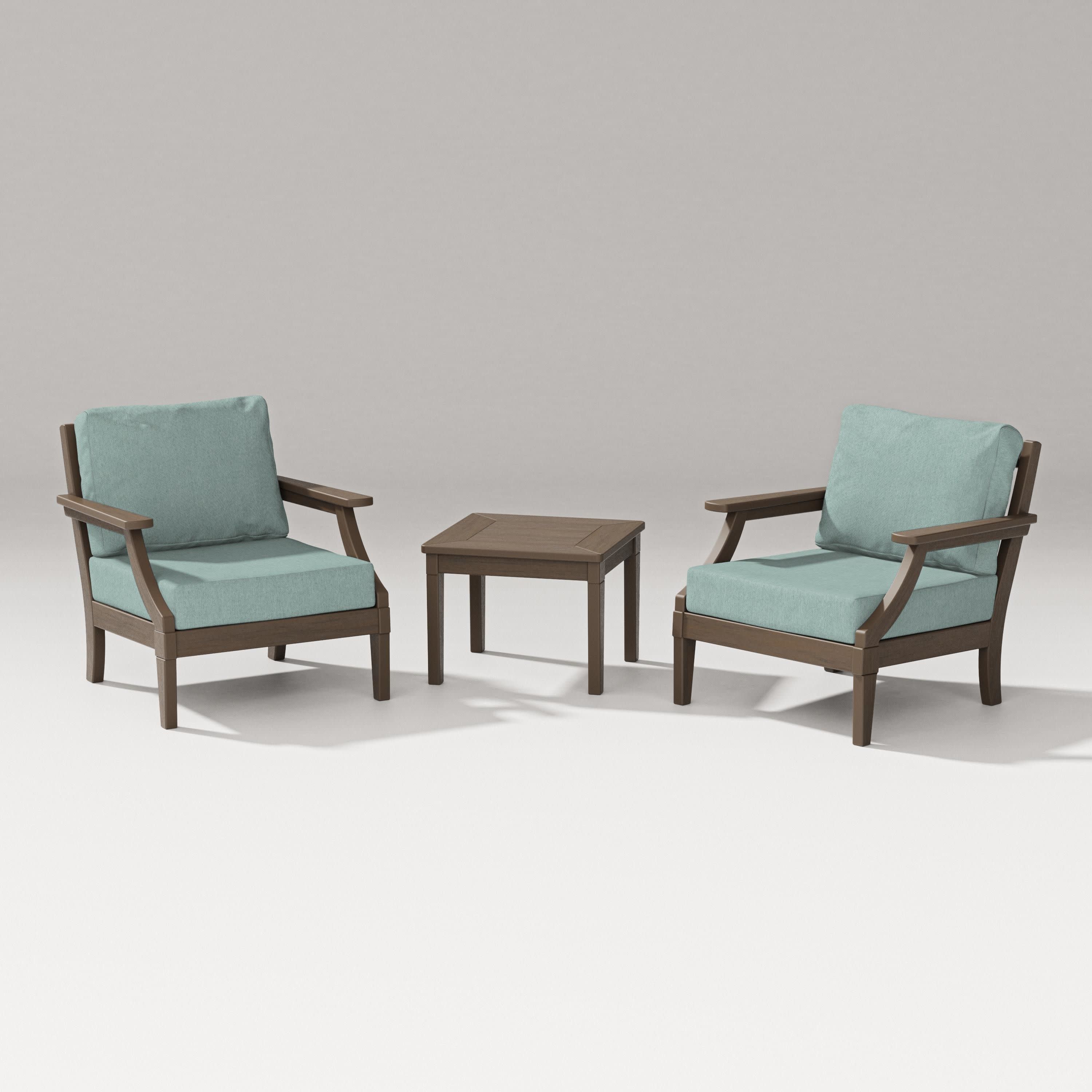 Estate 3-Piece Lounge Chair Set in Kona / Glacier Spa