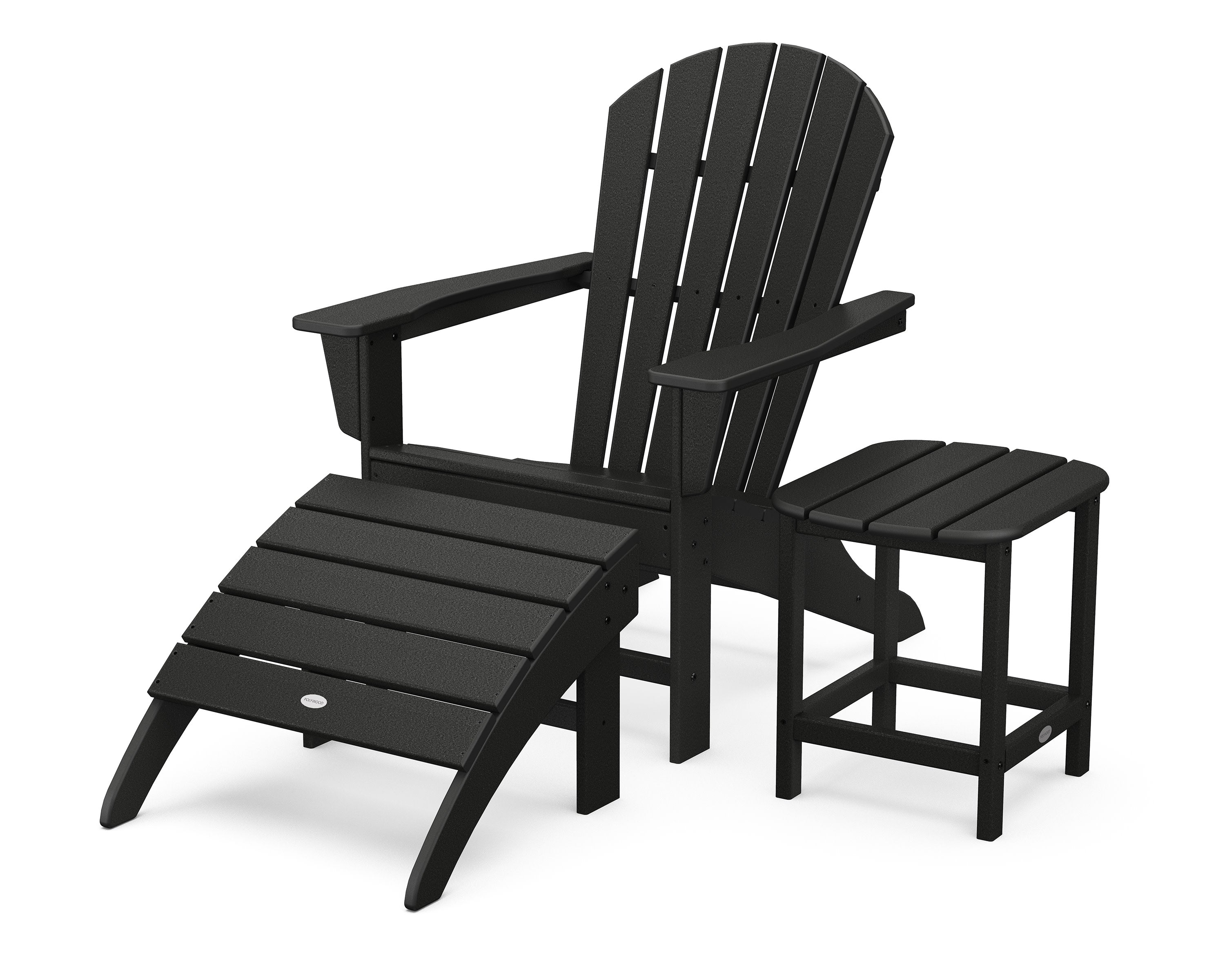 South Beach Adirondack 3-Piece Set in Black
