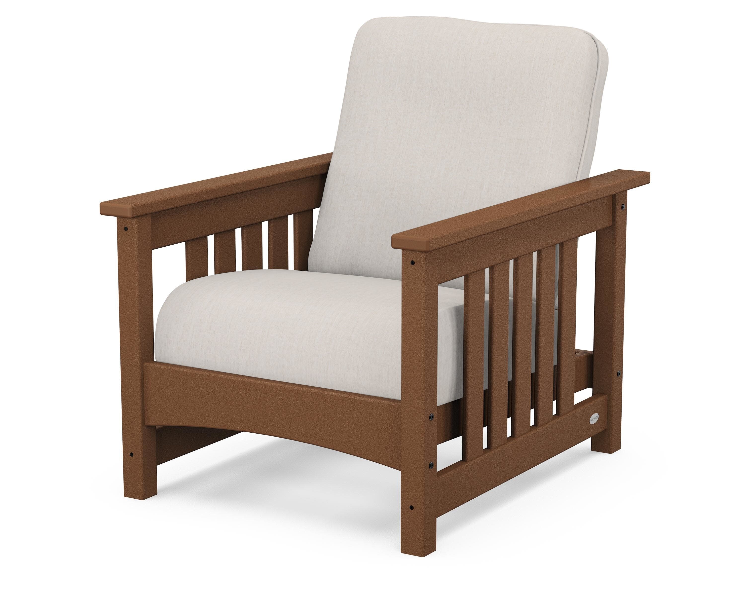 Club Mission Chair in Teak / Cast Ash