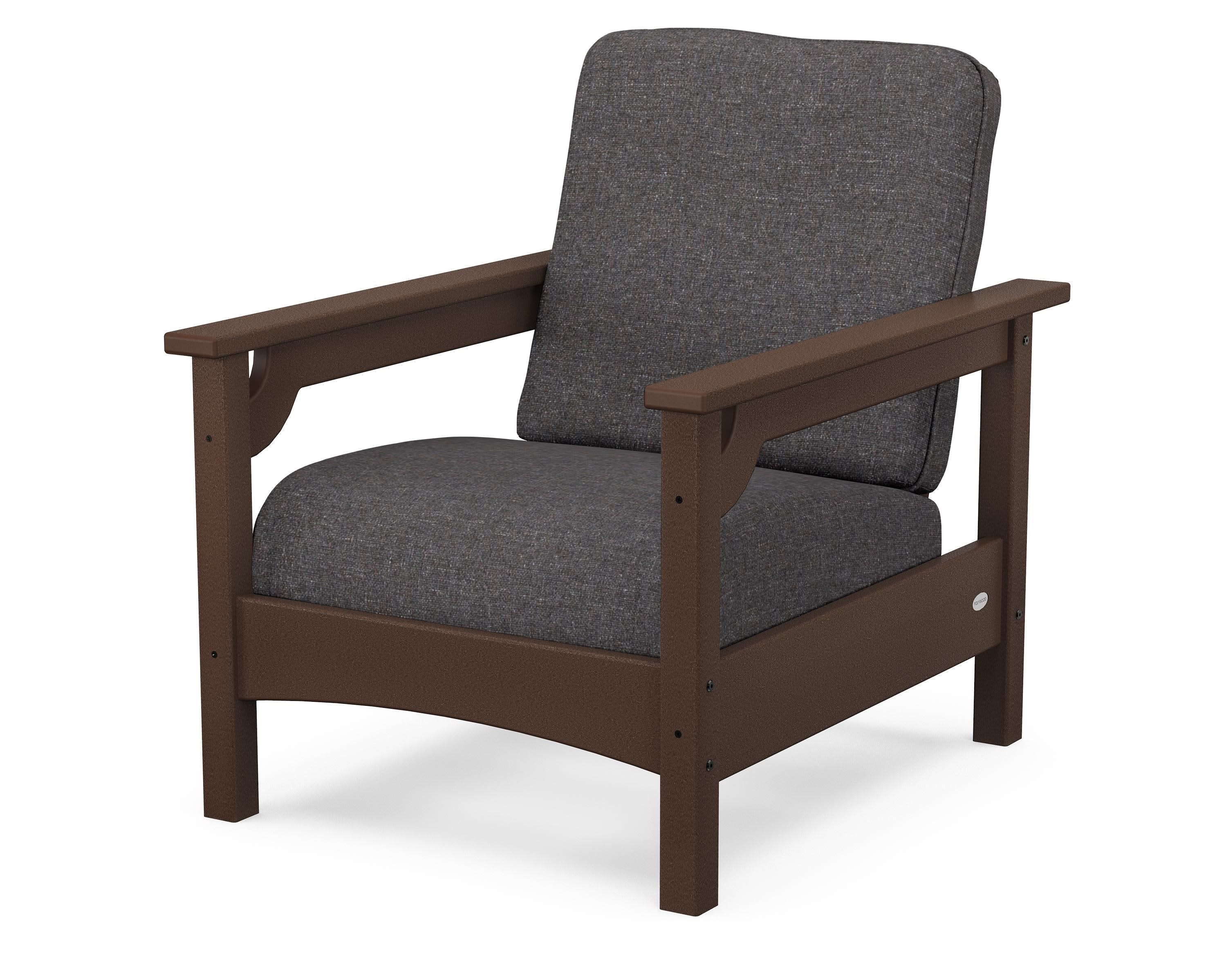 Club Chair in Mahogany / Ash Charcoal