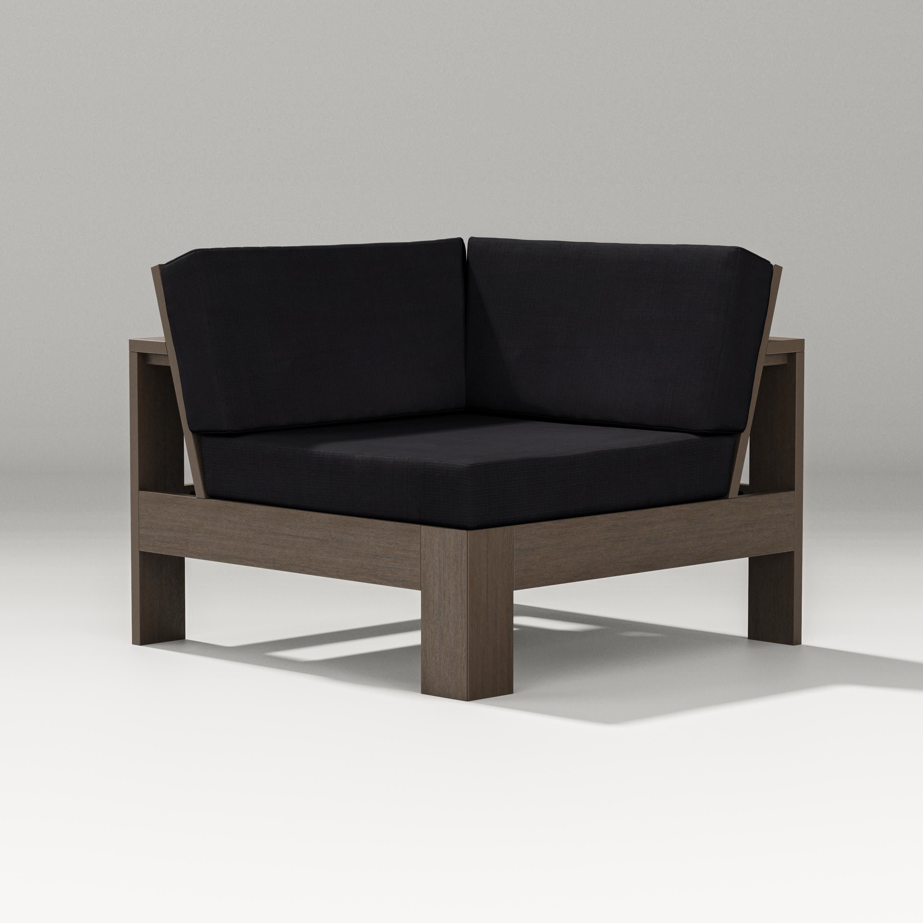 Latitude Modular Corner Chair in Kona / Midnight Linen