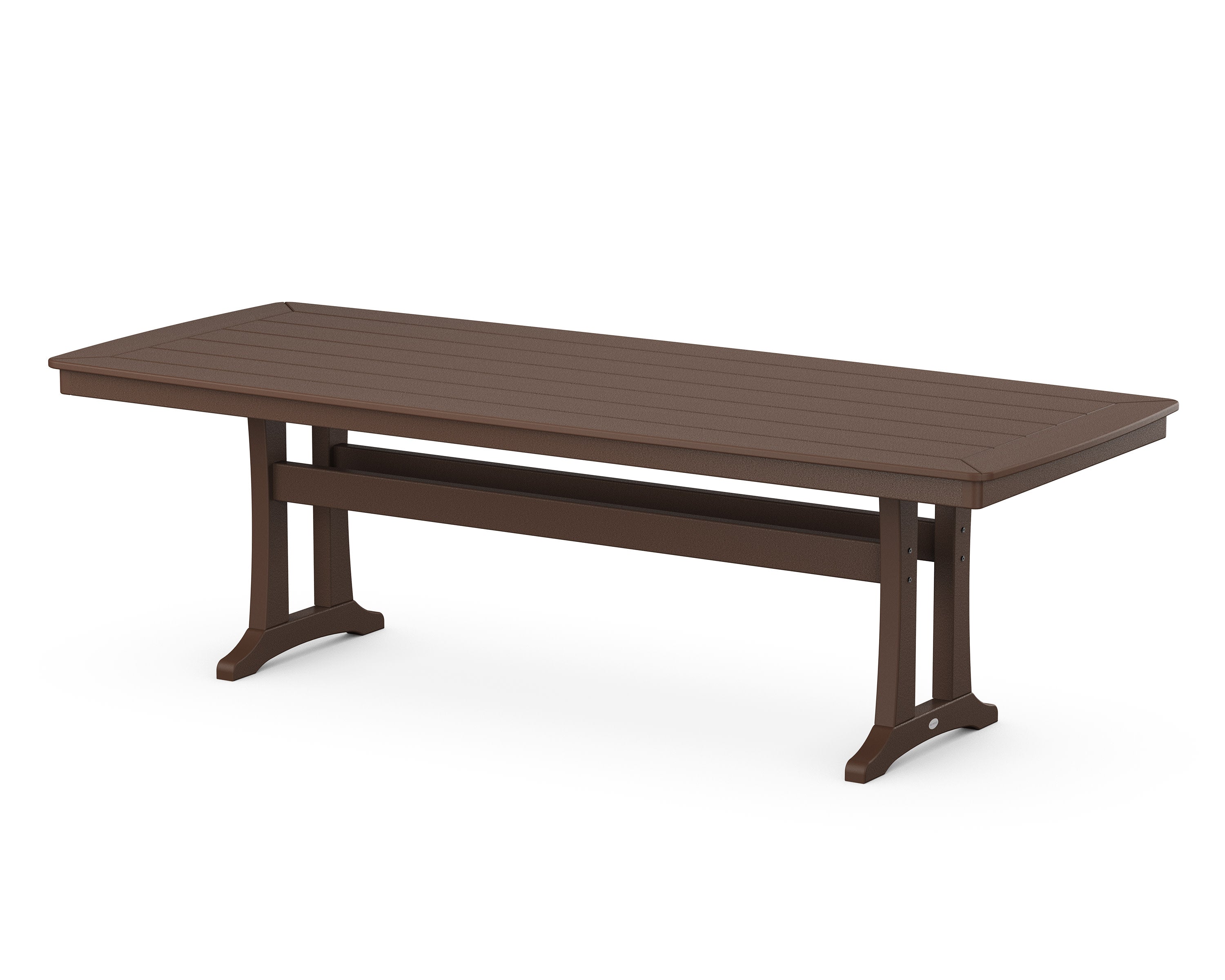 Nautical Trestle 39" x 97" Dining Table in Mahogany