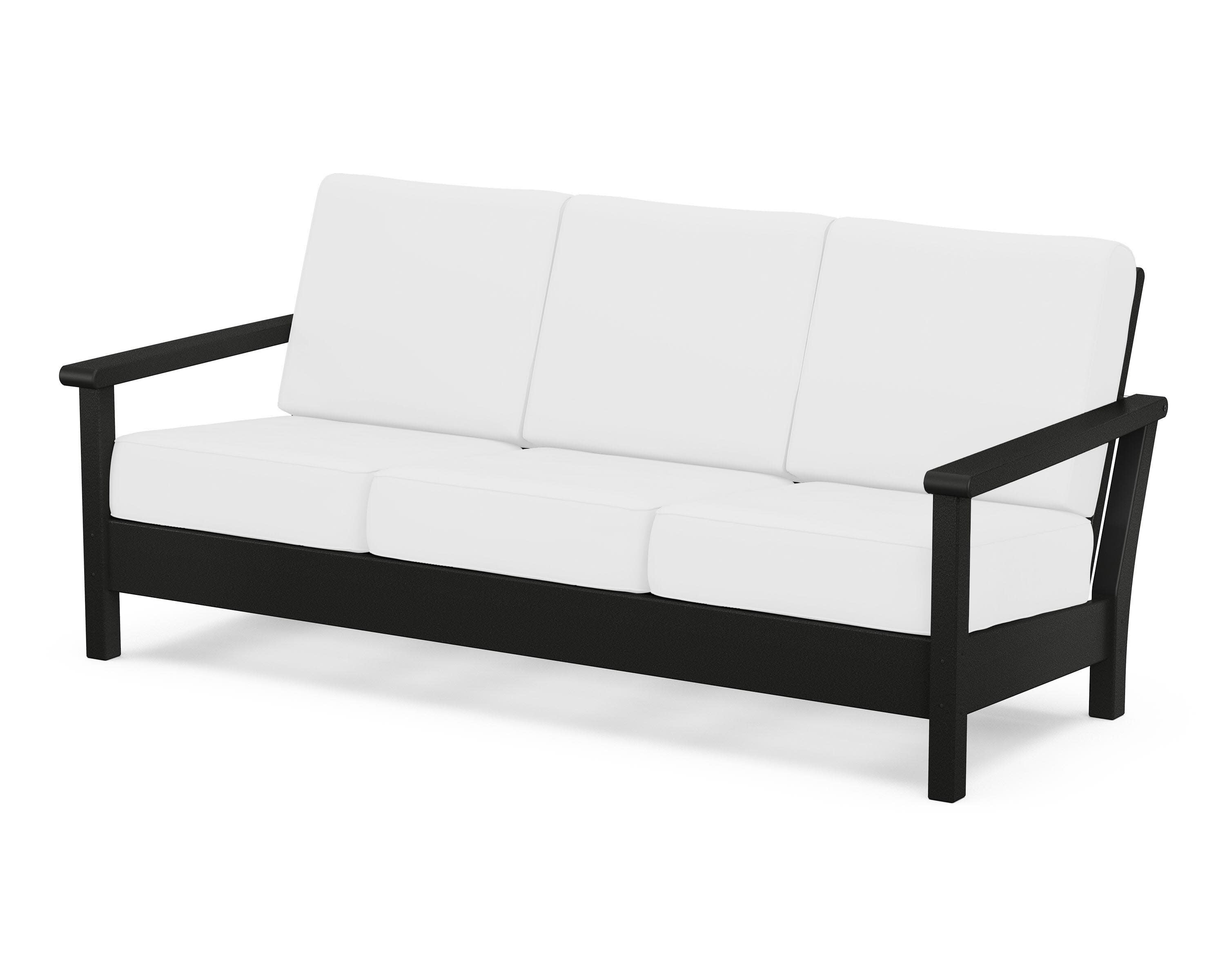 Harbour Deep Seating Sofa in Black / Natural