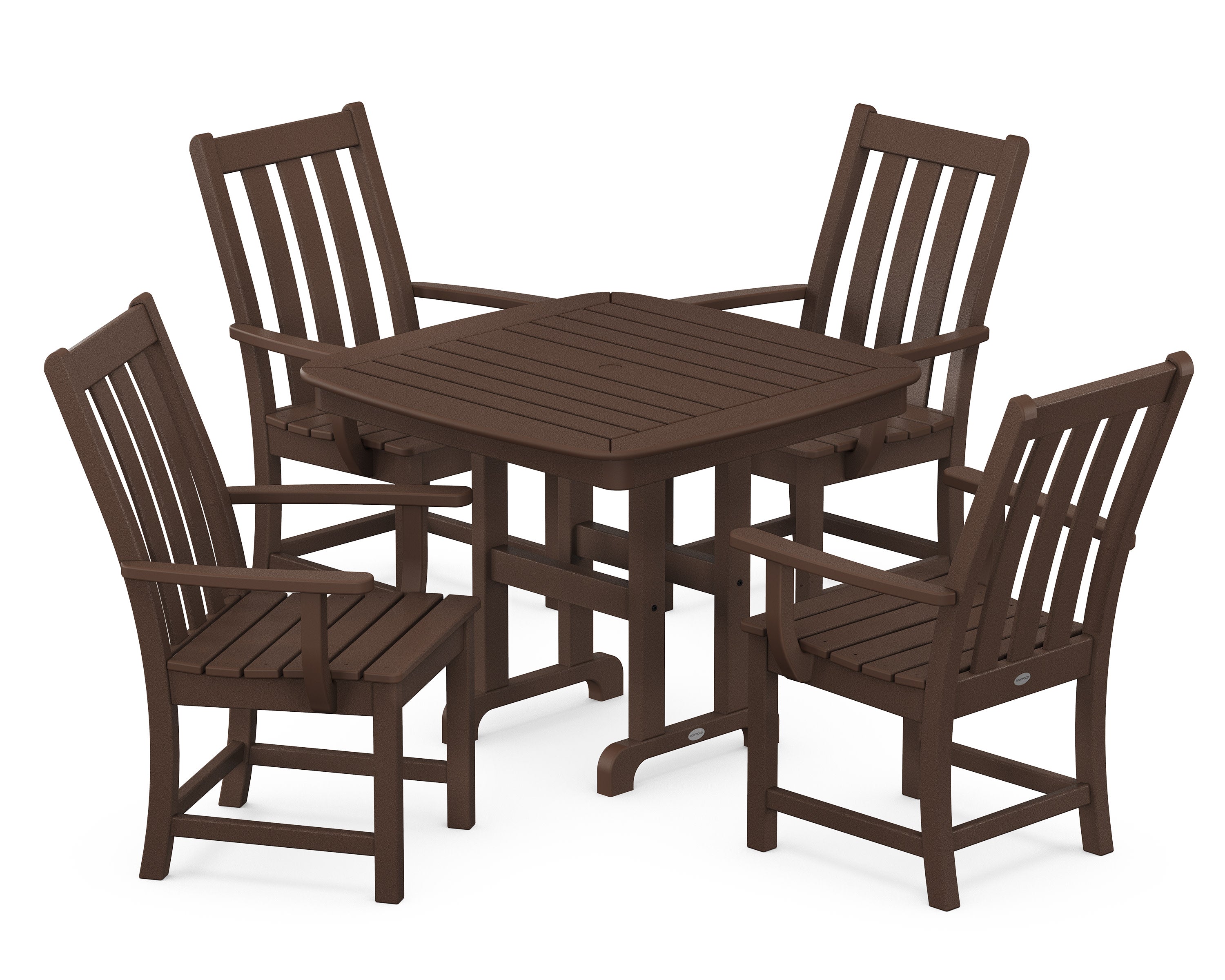 Vineyard 5-Piece Dining Set in Mahogany
