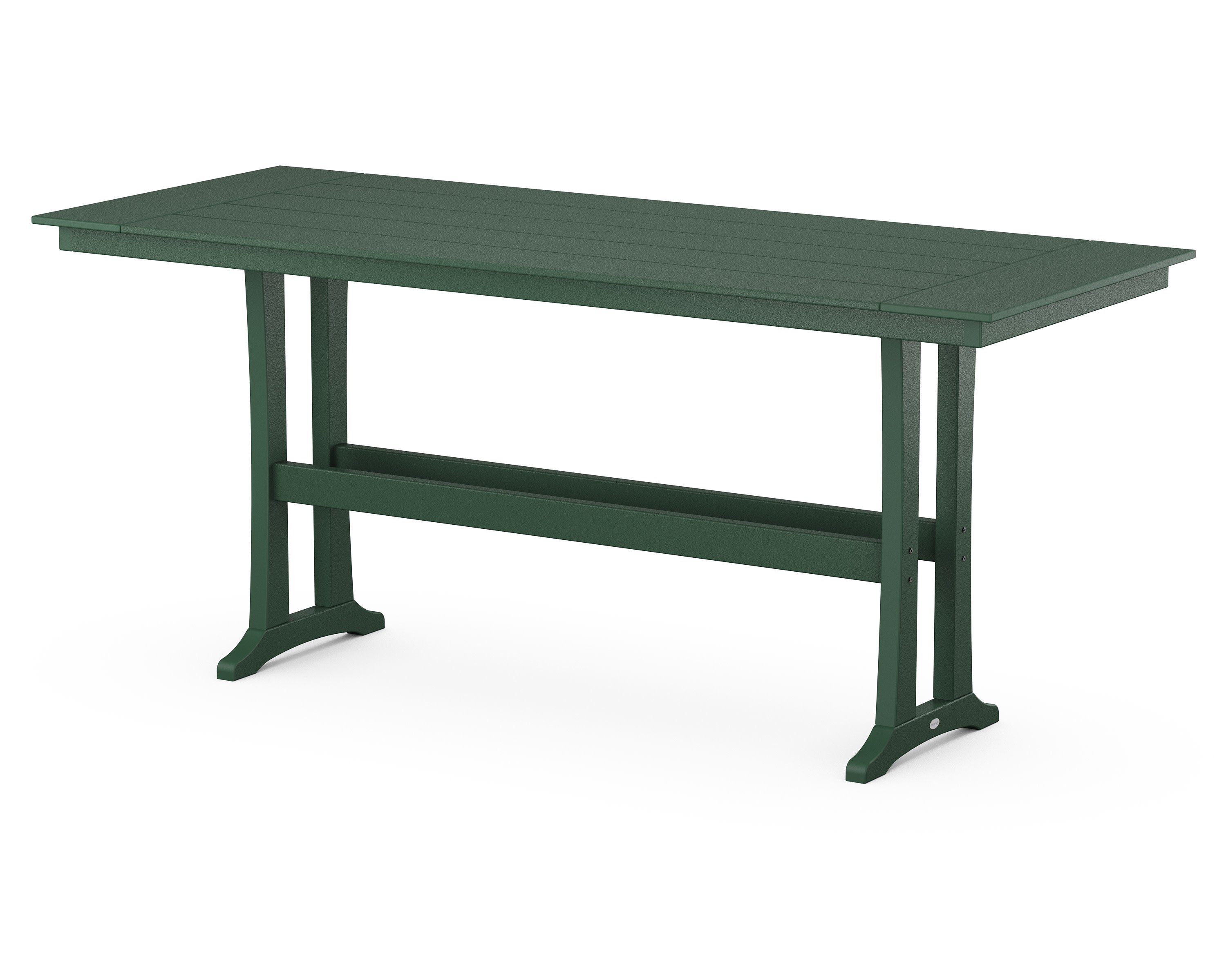 Farmhouse Trestle 38" x 96" Bar Table in Green