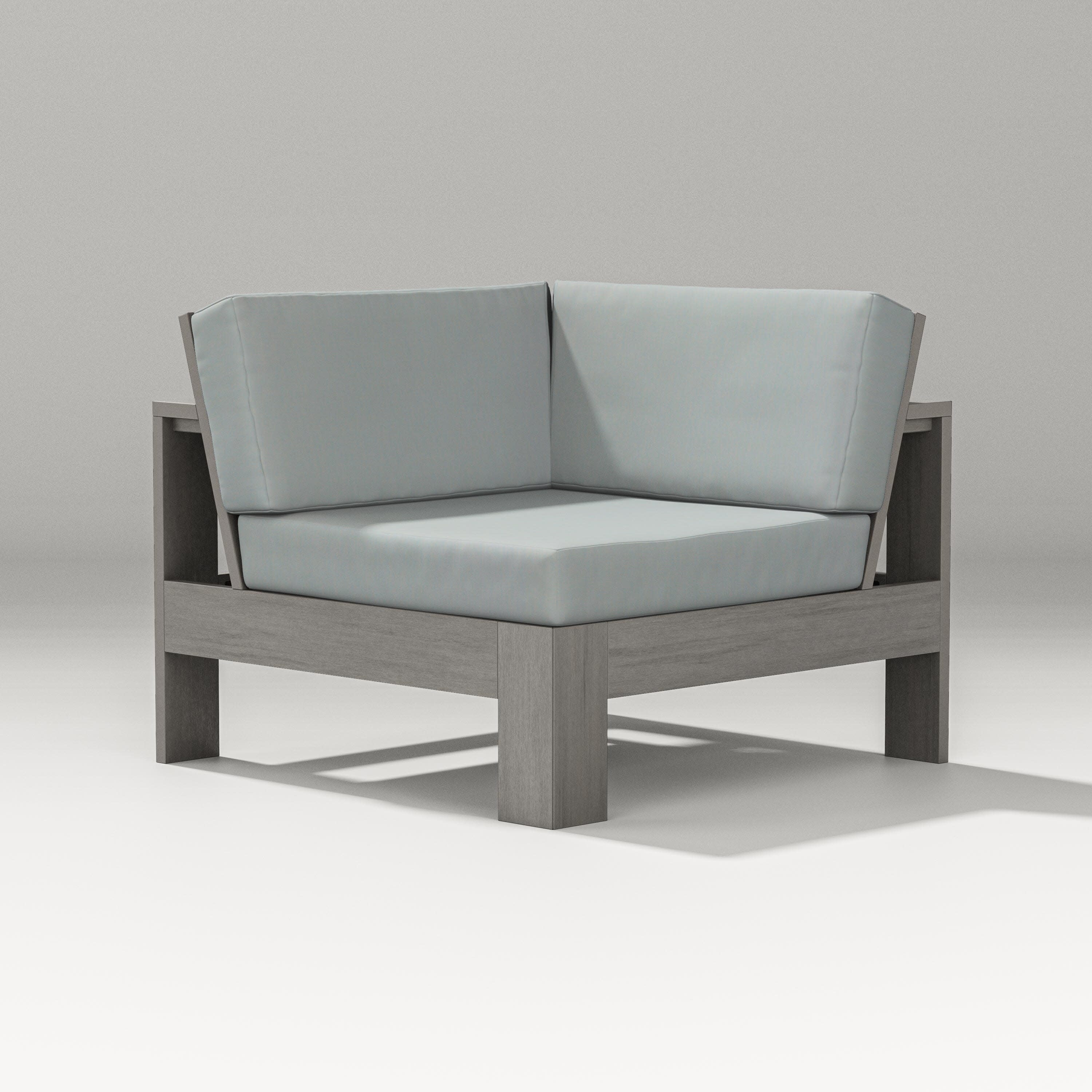 Latitude Modular Corner Chair in Driftwood / Spa