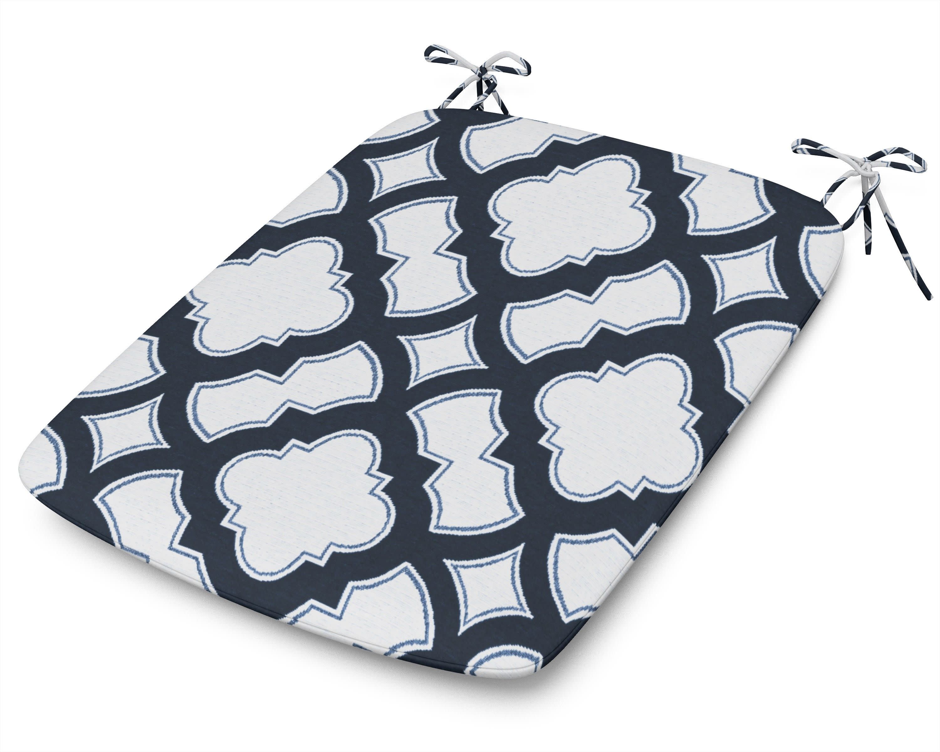 1120 Urban Seat Pad in Trellis Marine Indigo