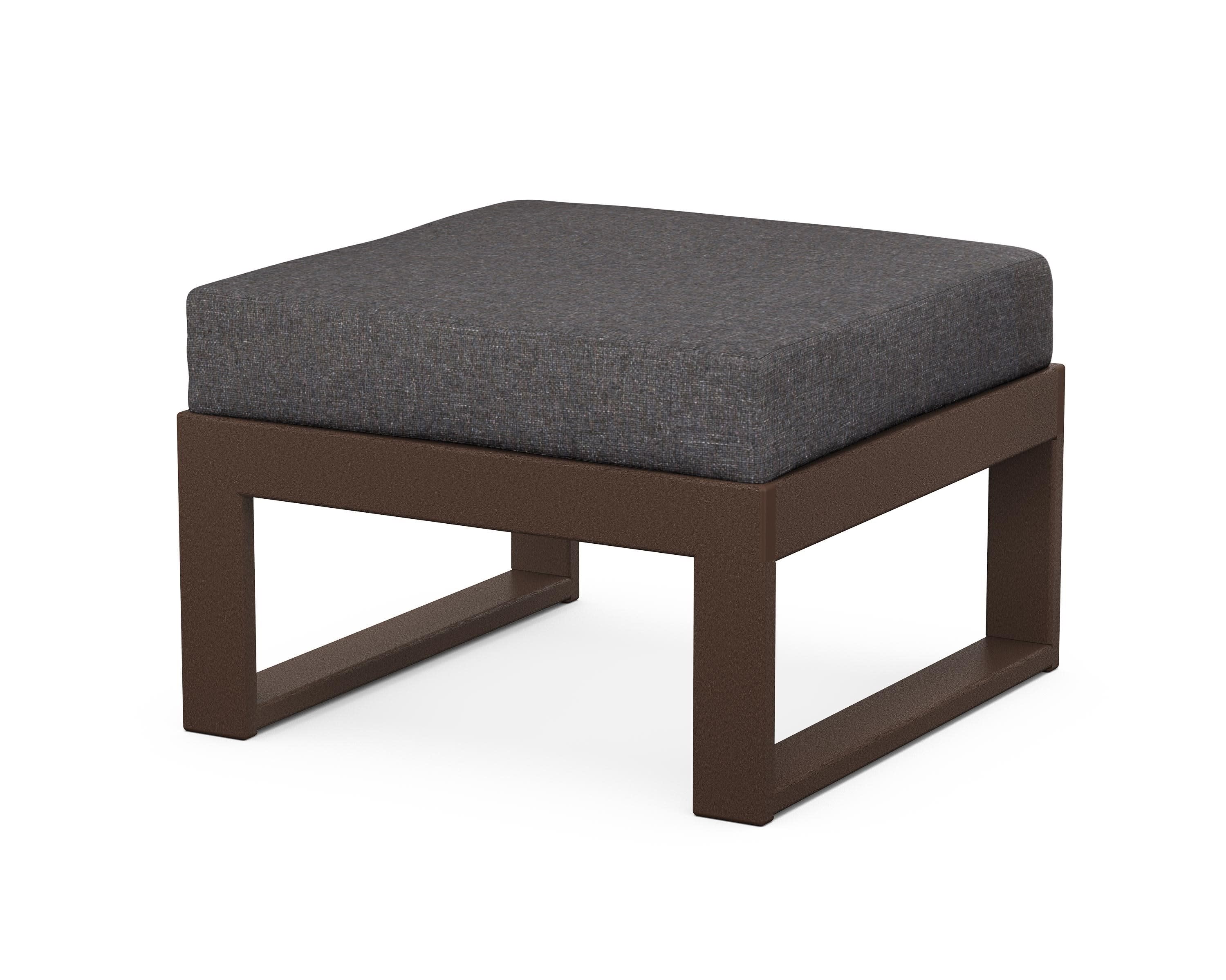 Modular Ottoman - Modern in Mahogany / Ash Charcoal