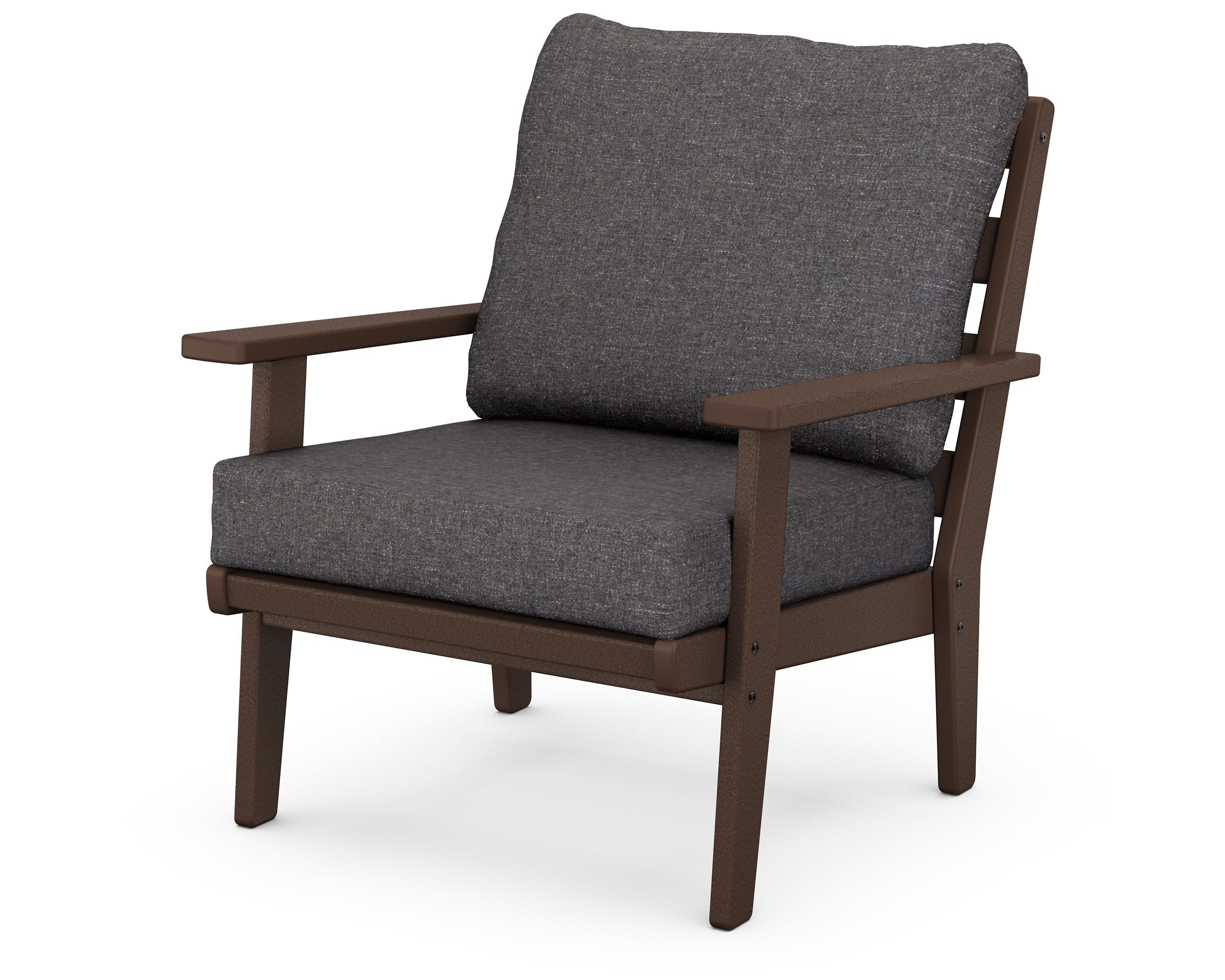 Grant Park Deep Seating Chair in Mahogany / Ash Charcoal