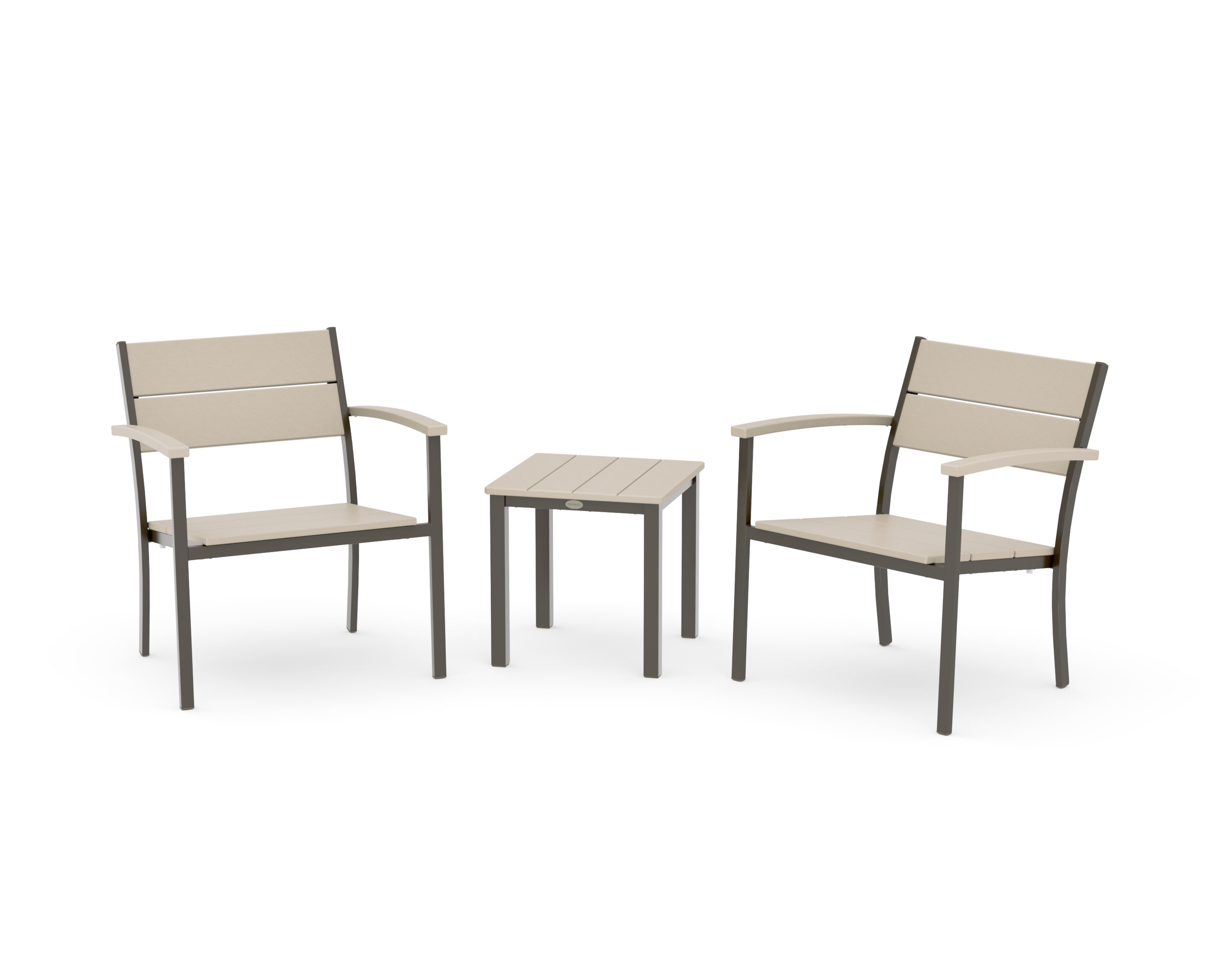 Main Street 3-Piece Lounge Chair Set in Bronze / Sand