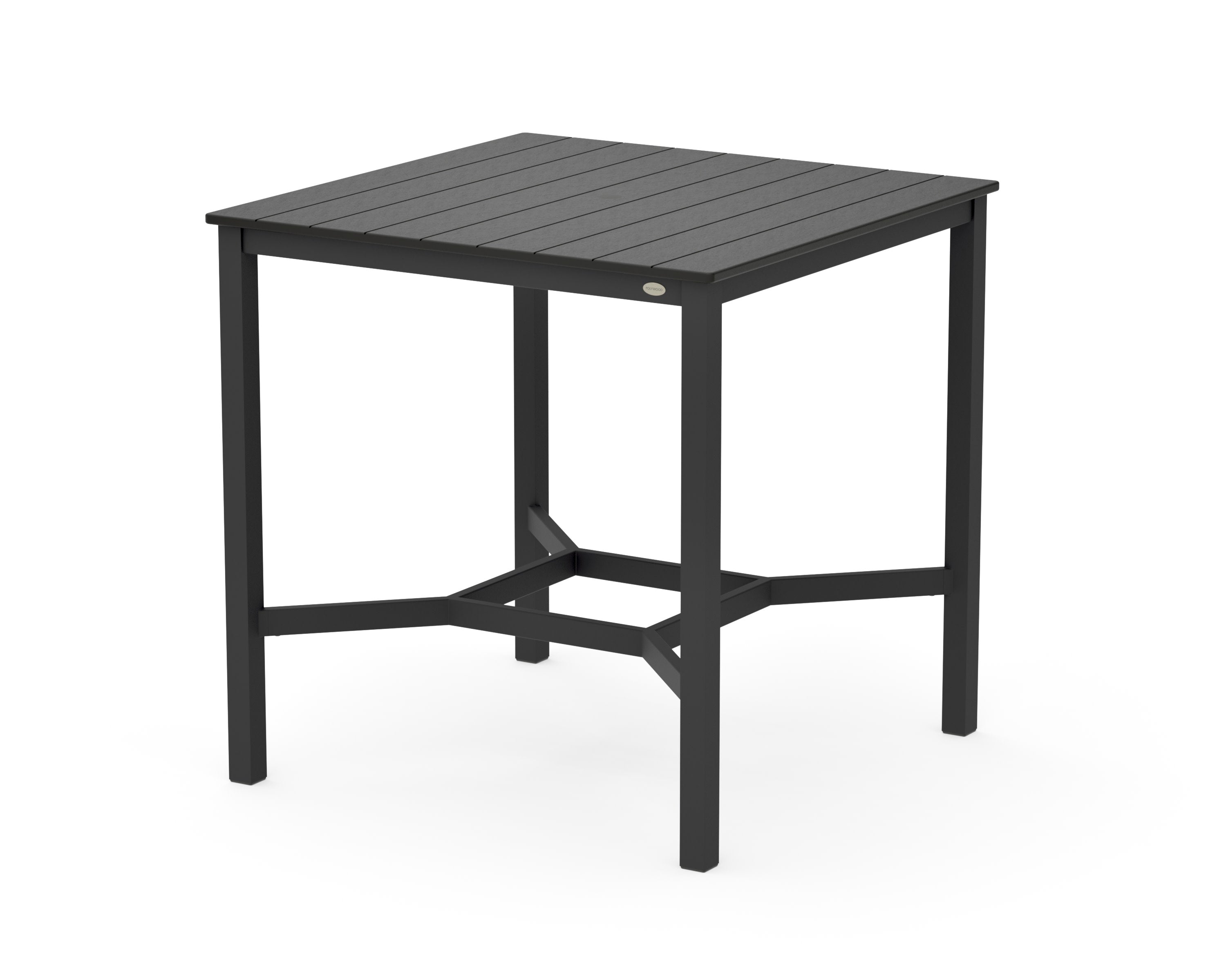 Main Street 42 x 42 Bar Table in Black / Black