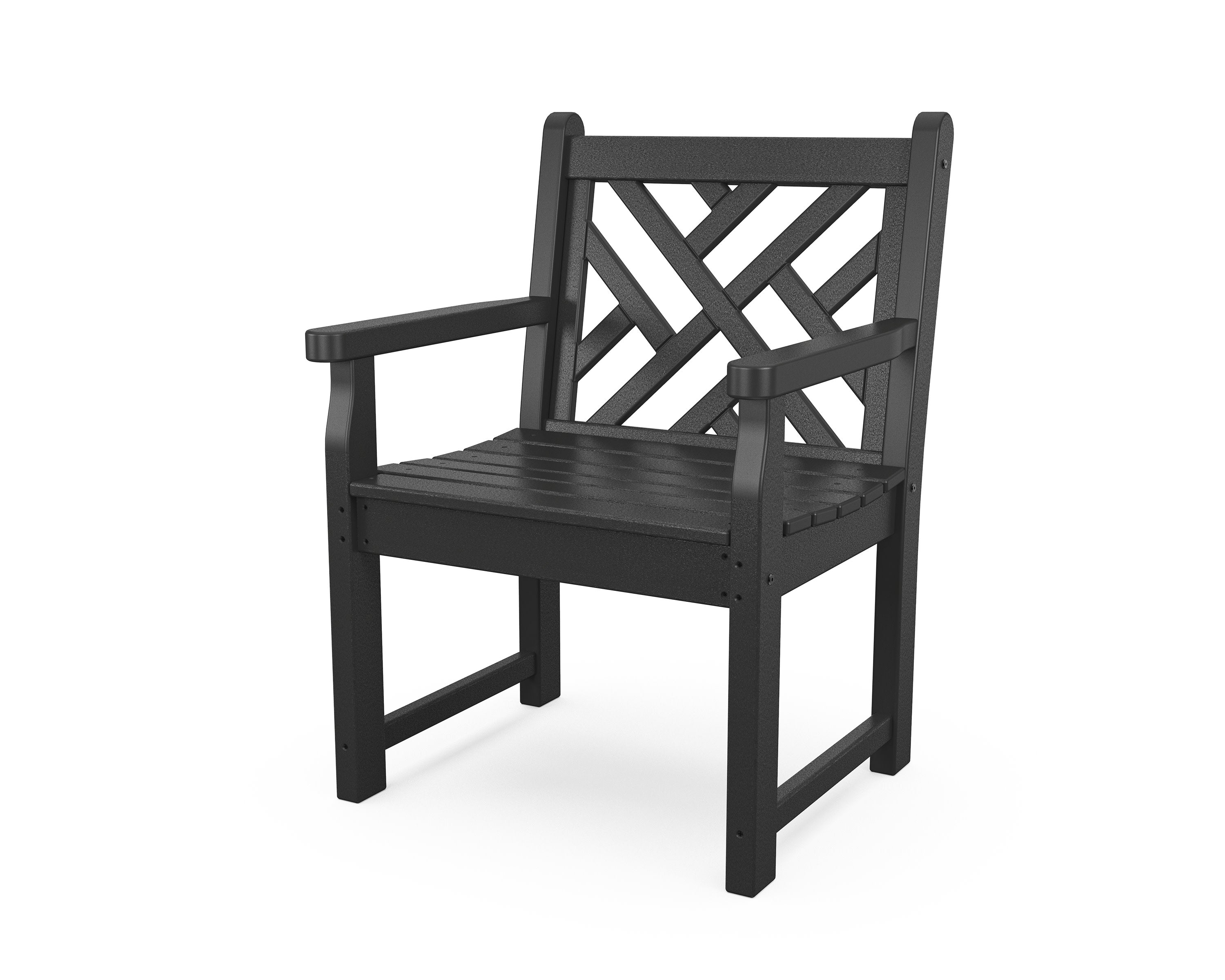 Chippendale Garden Arm Chair in Black