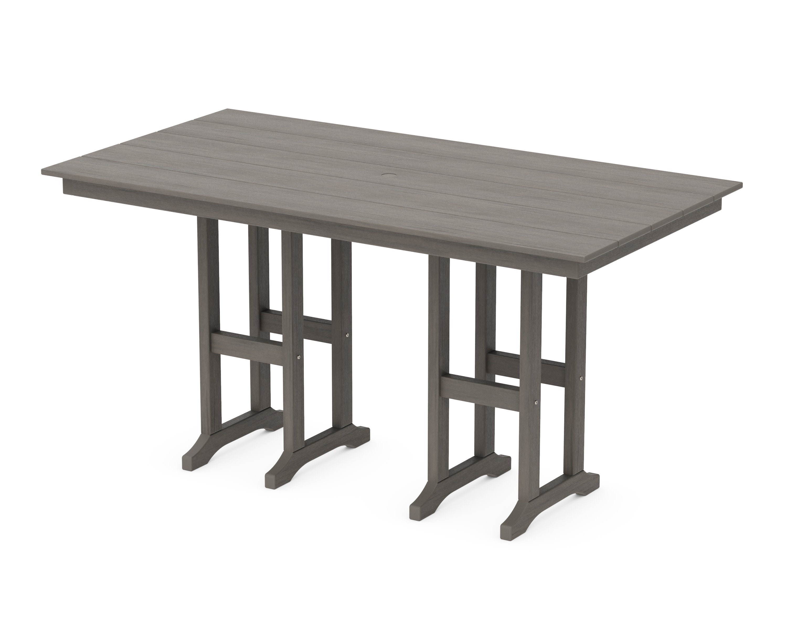 Farmhouse 37" x 72" Counter Table in Driftwood
