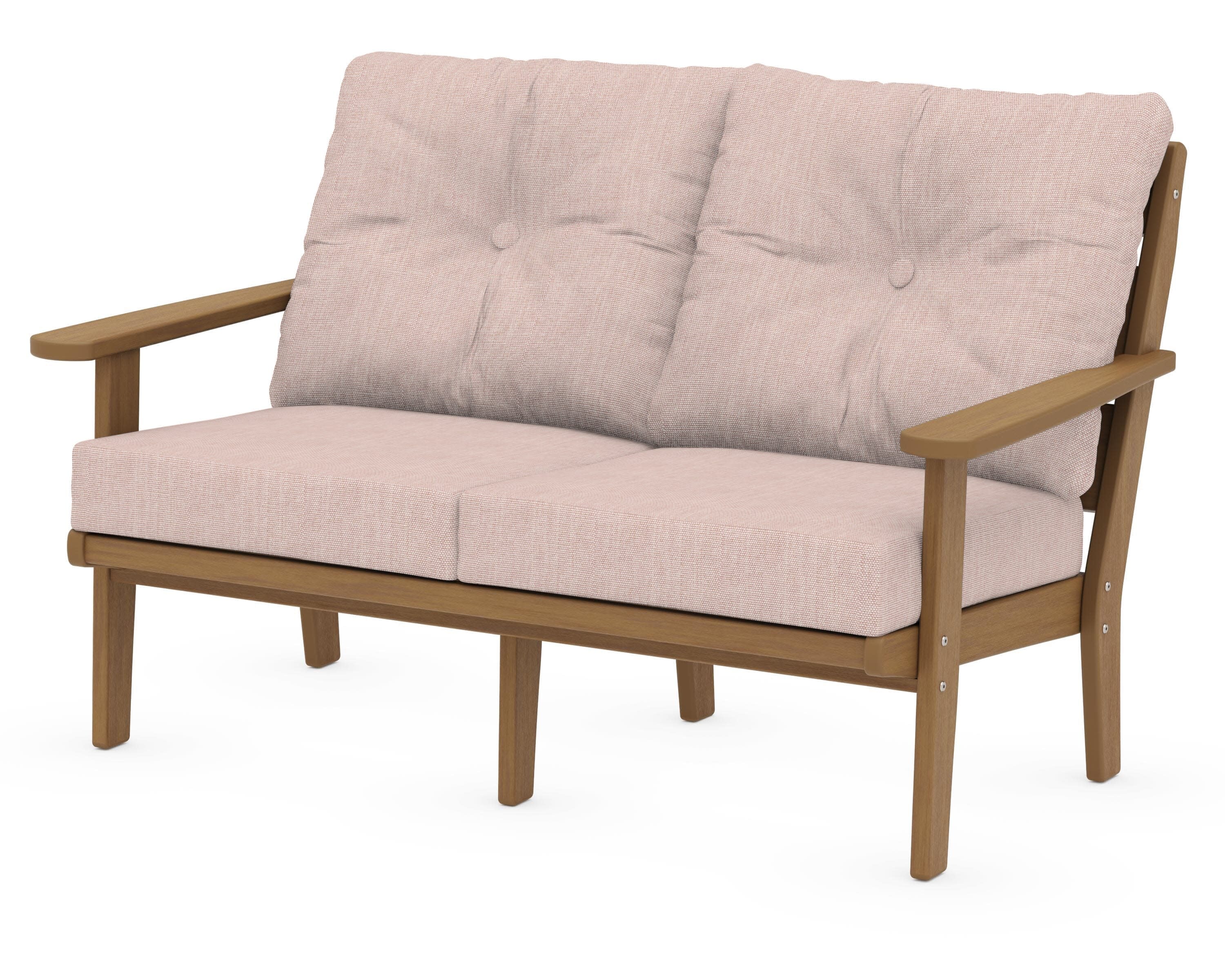 Lakeside Deep Seating Loveseat in Natural / Play Cameo
