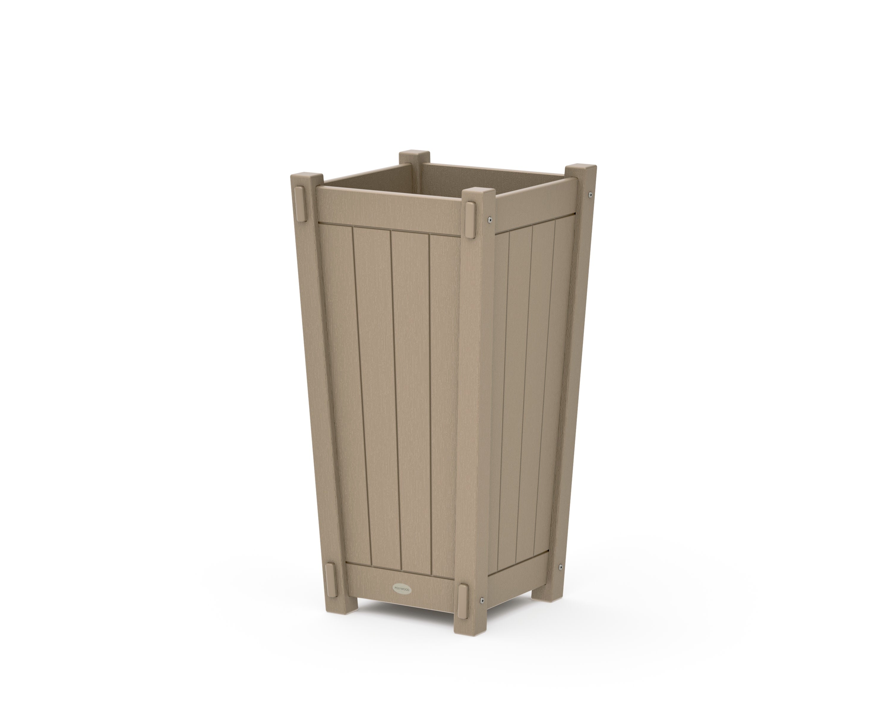 Vineyard Tapered Square Planter Box in Vintage Sahara