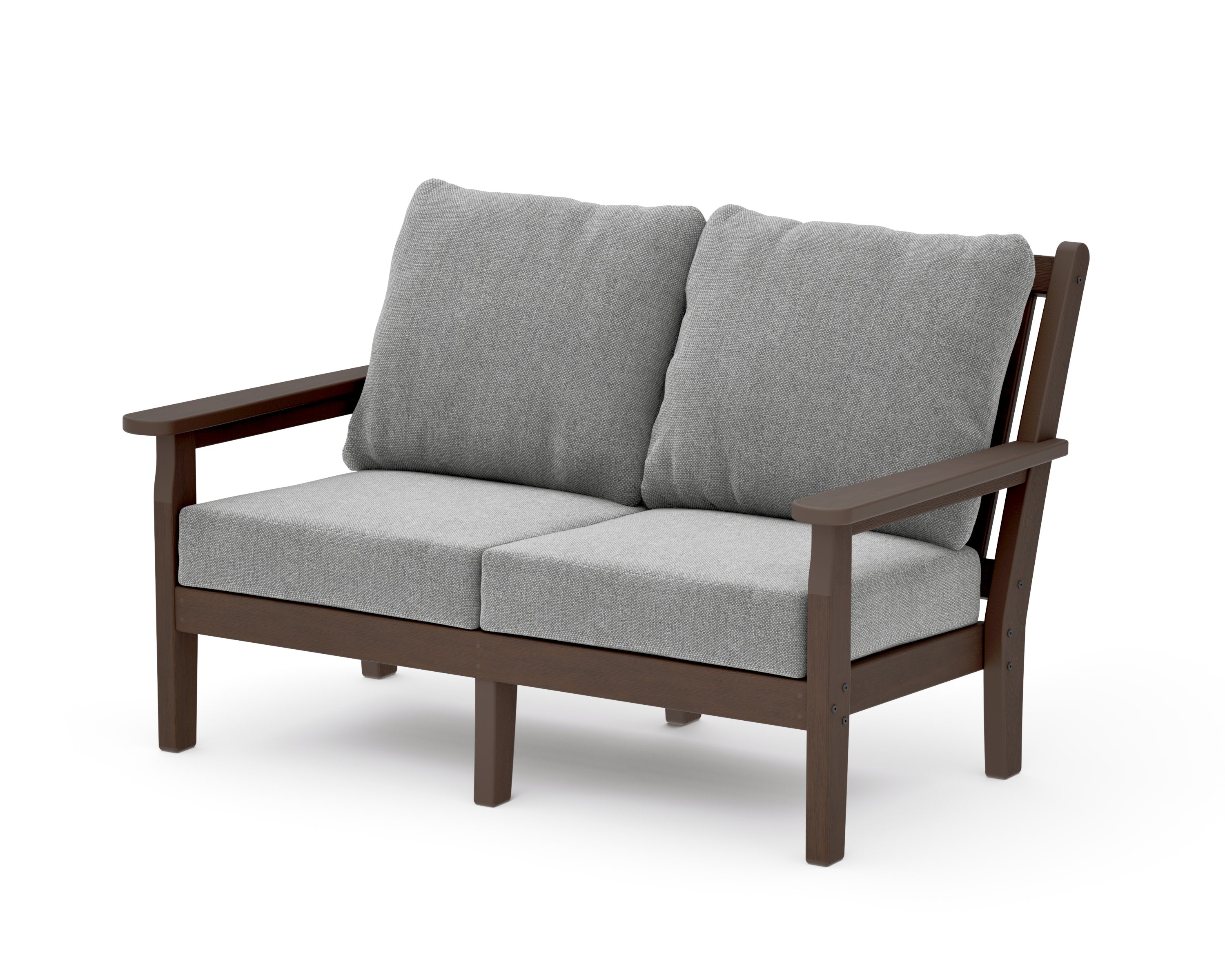 Chippendale Deep Seating Loveseat in Kona / Grey Mist