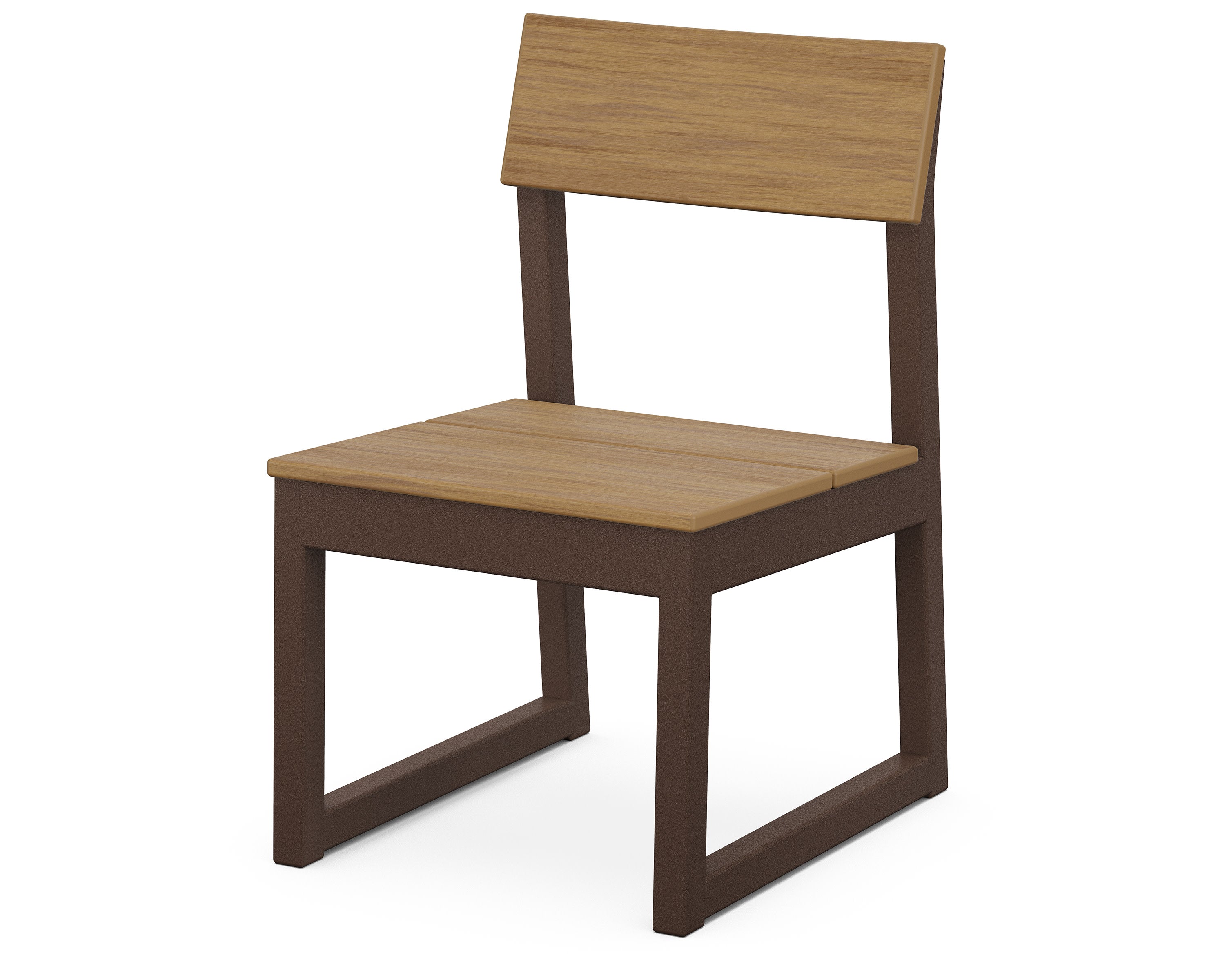 EDGE Dining Side Chair in Mahogany / Natural