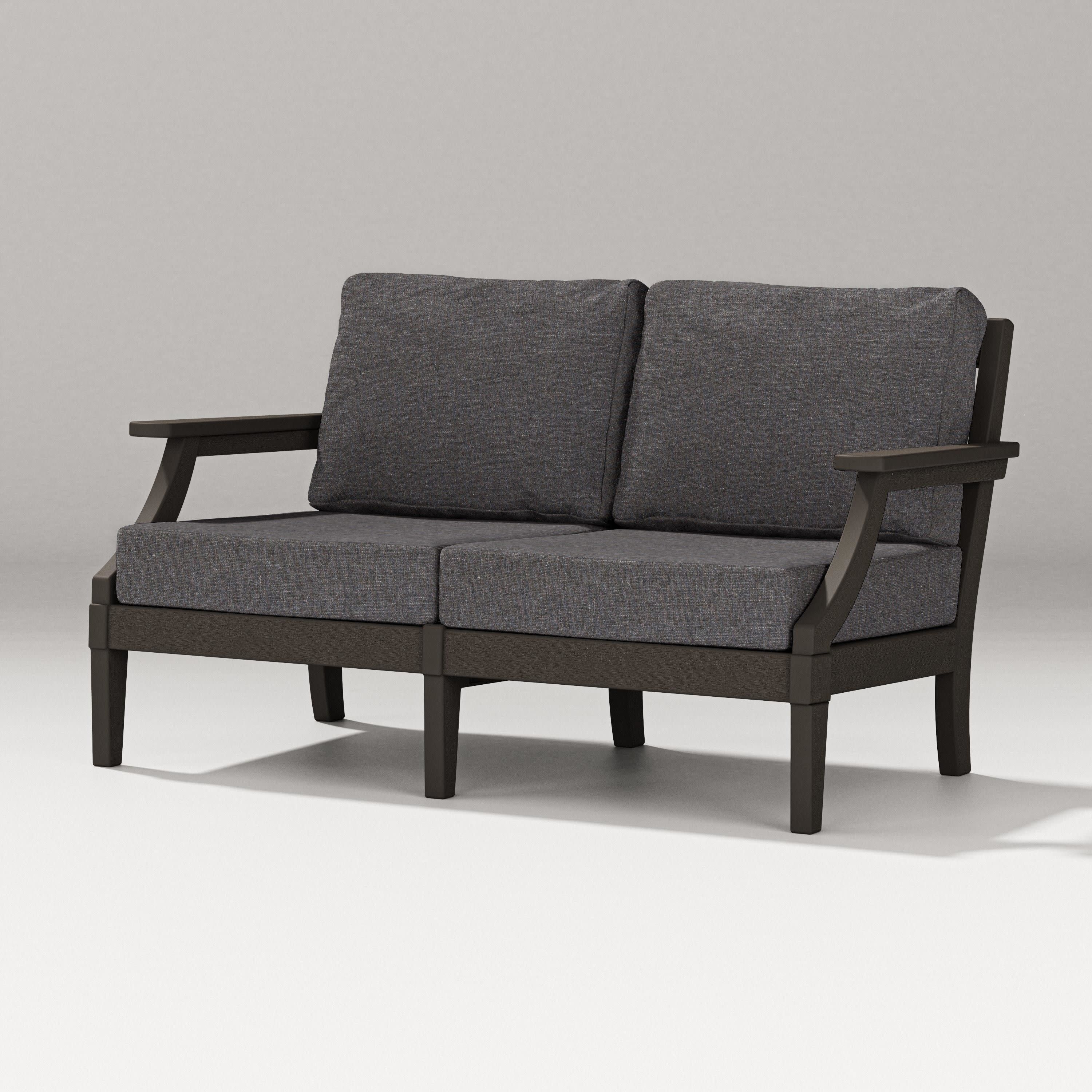 Estate Loveseat in Vintage Coffee / Ash Charcoal